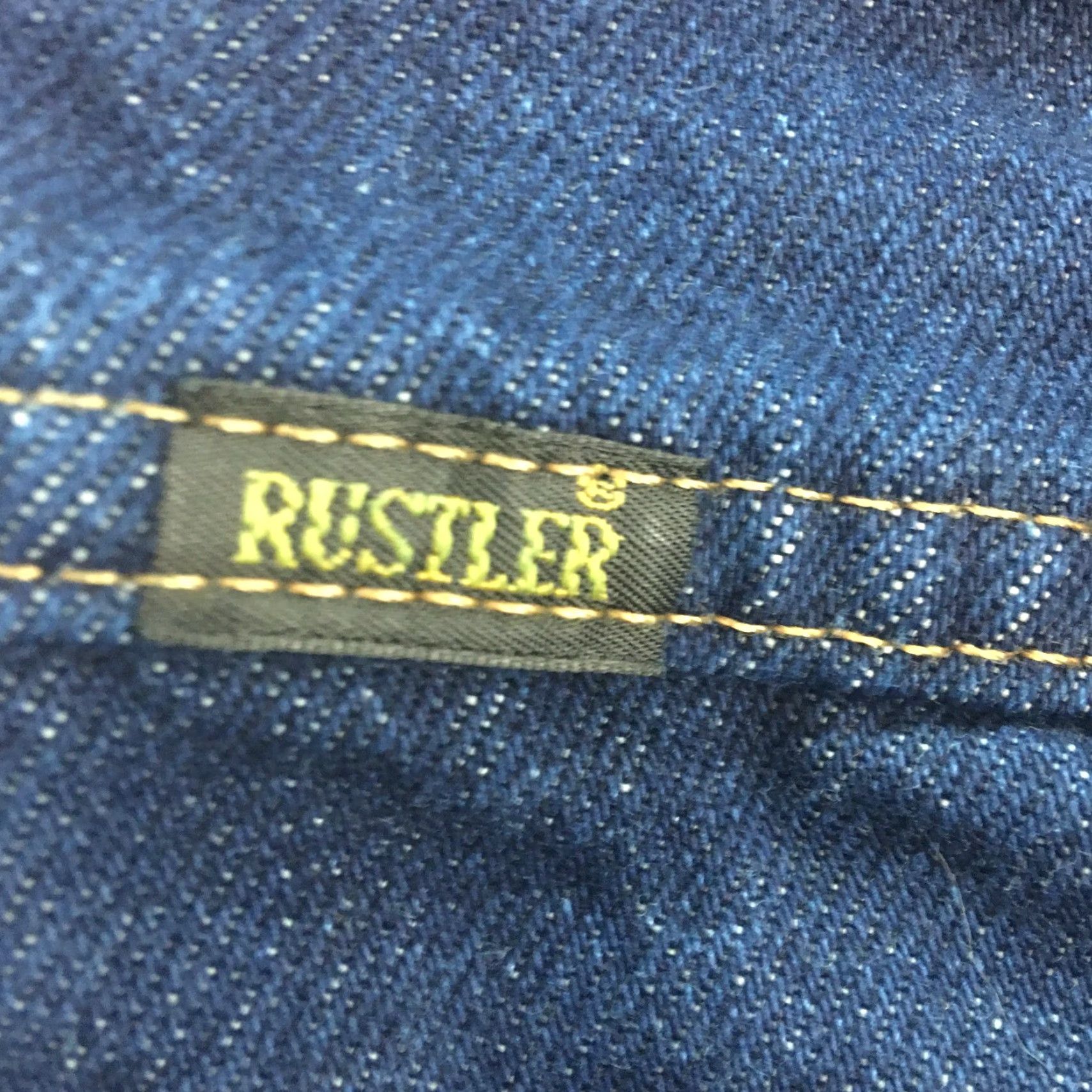 Vintage Rustler Denim Straight Leg Jeans Mens 40X30 Blue High Rise Regular Jeans Size US 40 / EU 56 - 6 Thumbnail