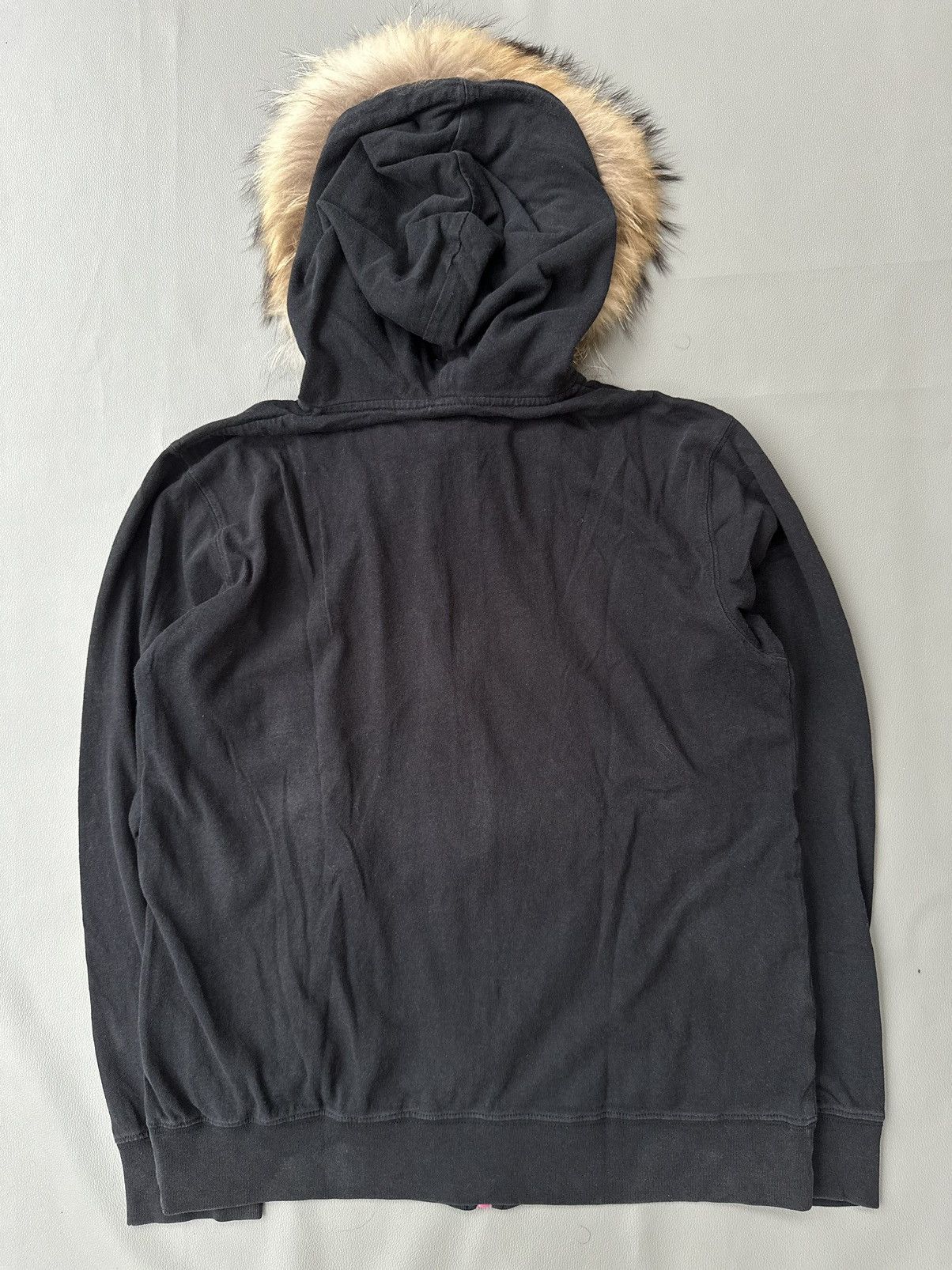Hysteric Glamour CRAZY FADED BEAUMERE GOTHIC POEM ZIP FUR HOODIE LGB STYLE Size US L / EU 52-54 / 3 - 6 Thumbnail