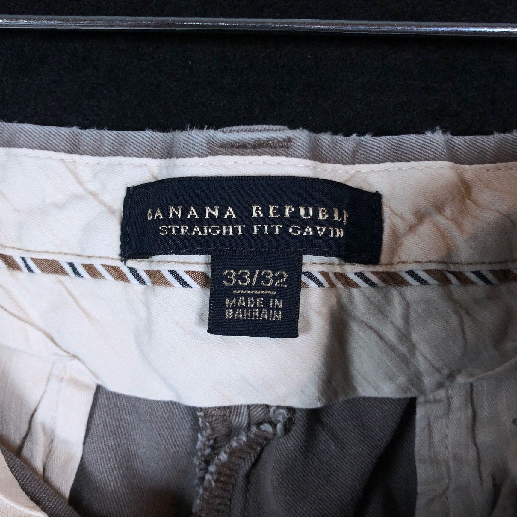 Banana Republic Banana Republic Mens Pants Gray Gavin Chino Straight 100% Cotton 33x32 Size US 33 - 5 Thumbnail