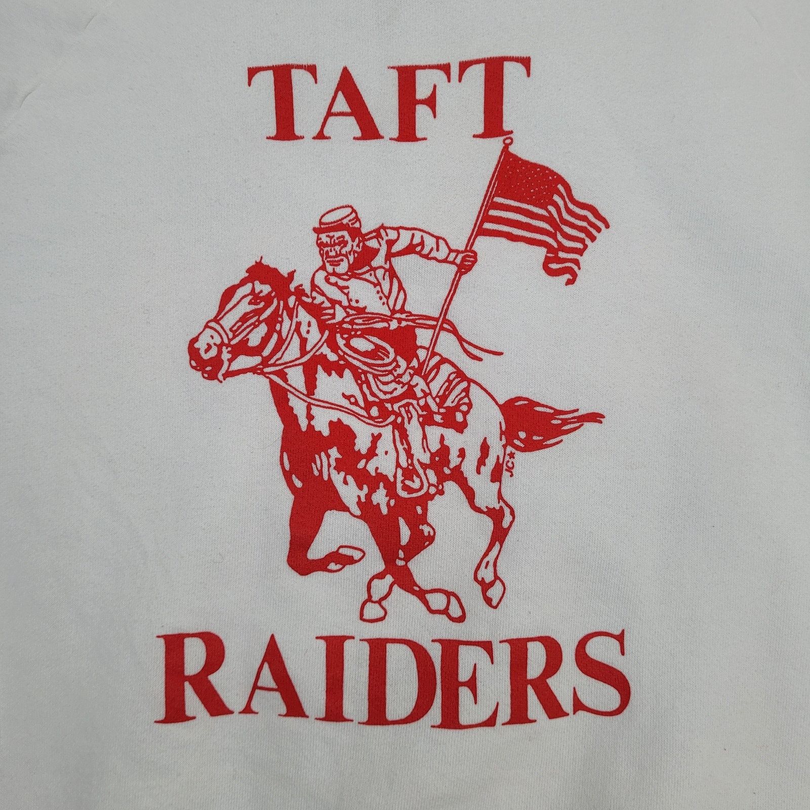 Fruit Of The Loom Vintage 1991 Taft-Raiders Sweatshirt Women Large 20x22 Texas Size L / US 10 / IT 46 - 9 Thumbnail