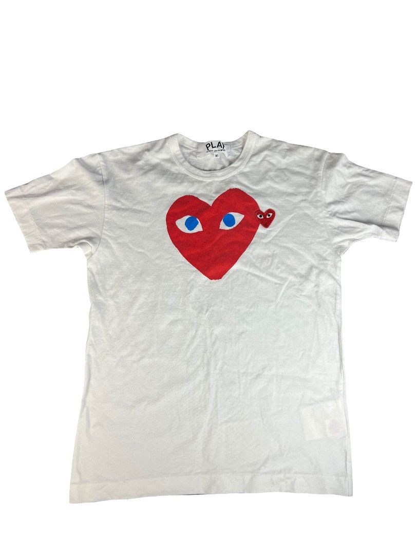 Comme des Garcons Comme des Garçons PLAY Red Heart Tee – White (Size M) Size US M / EU 48-50 / 2 - 1 Thumbnail