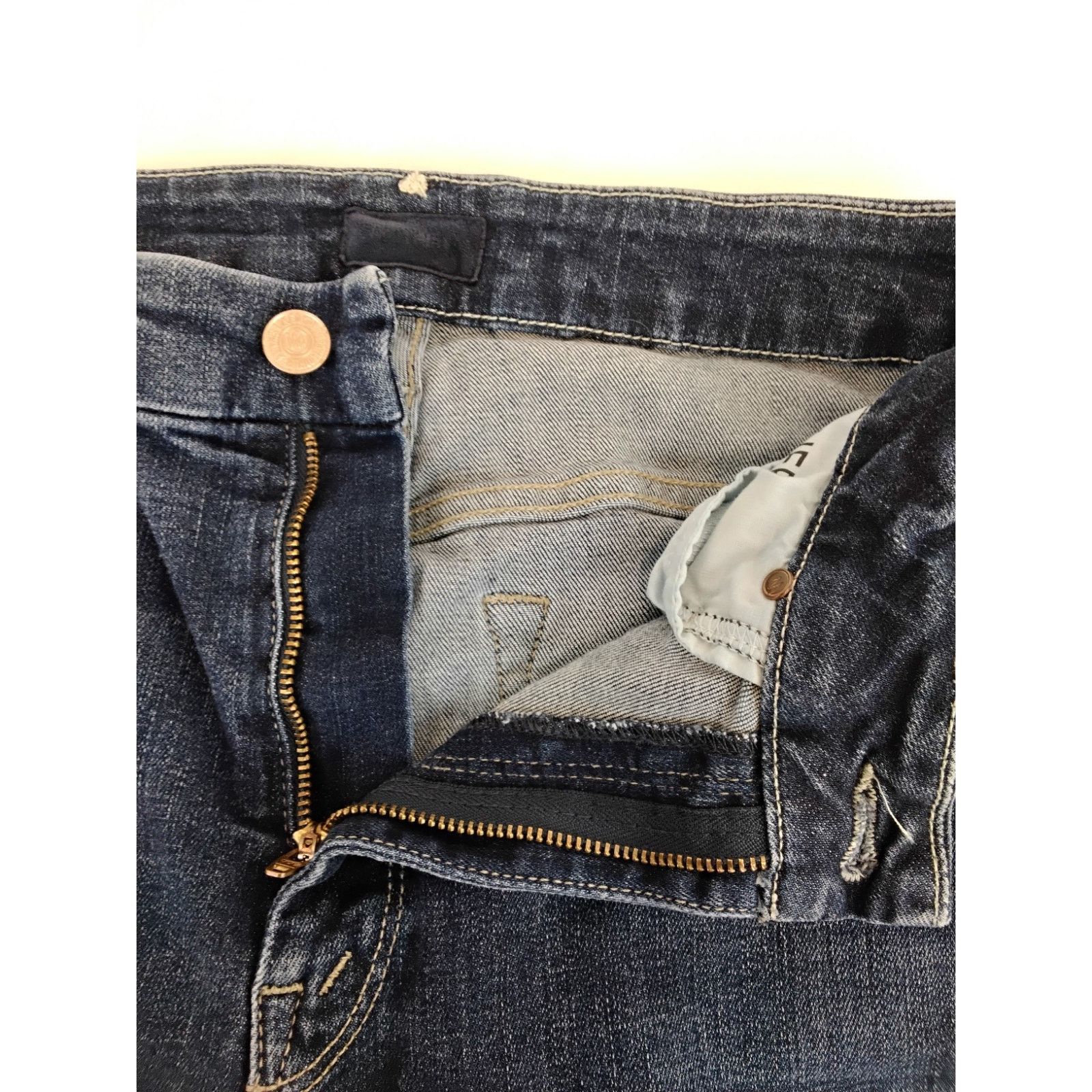 MOTHER Mother High Waist Looker Jean Women's 27" Dark Distressed Size 27" / US 4 / IT 40 - 10 Thumbnail