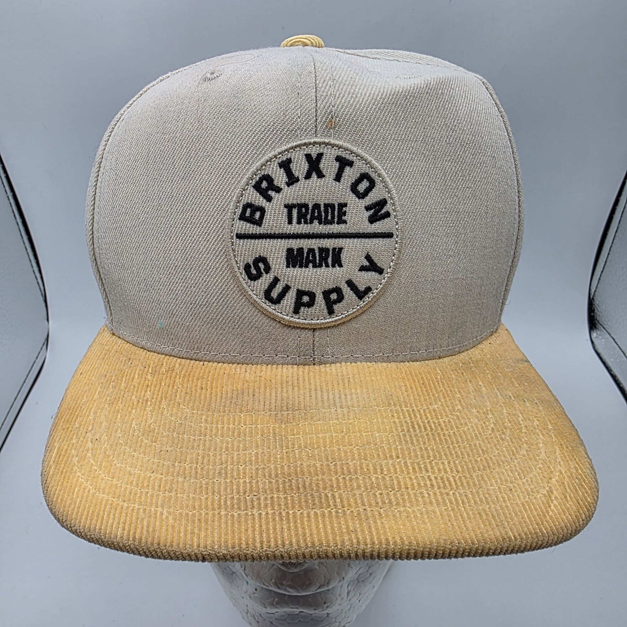 Brixton Brixton Oath III Snapback Hat Gray Yellow Adjustable Casual Size ONE SIZE - 1 Thumbnail