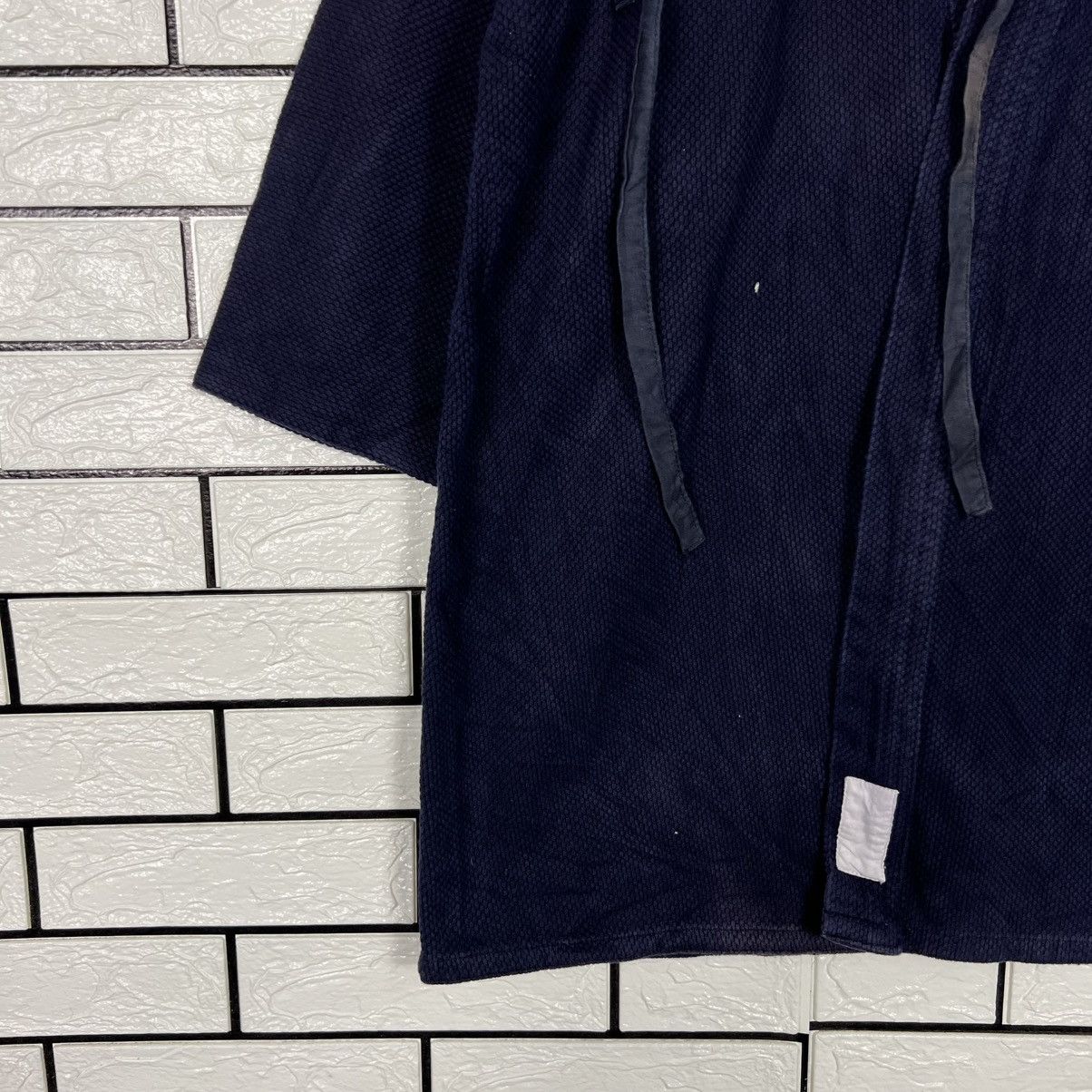 Vintage Japan Indigo Blue Sashiko Thick Weave Kimono #4154-C190 Size US L / EU 52-54 / 3 - 5 Thumbnail