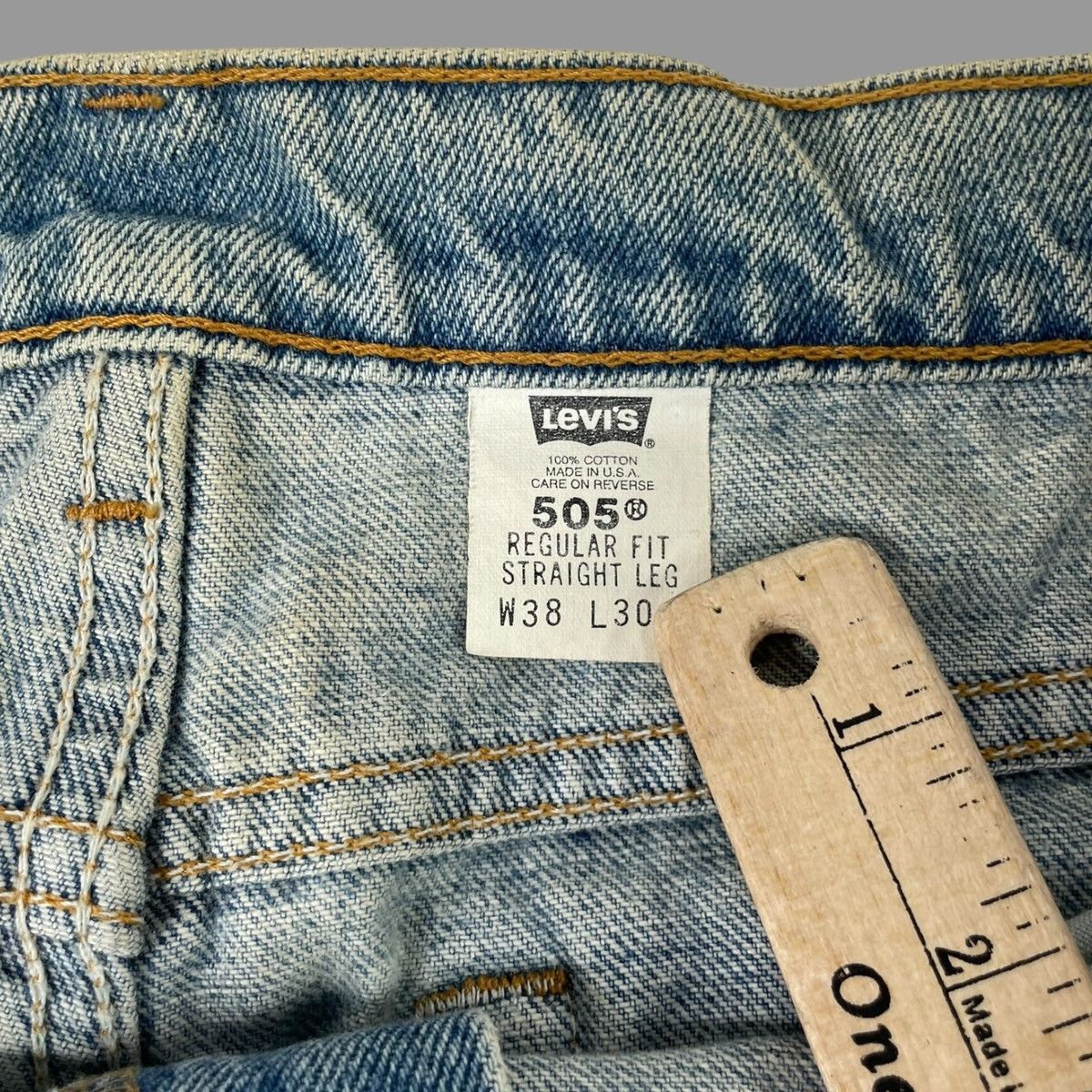 Levi's × Vintage Vintage 90s faded Levi’s 505 denim pants Size US 35 - 6 Thumbnail