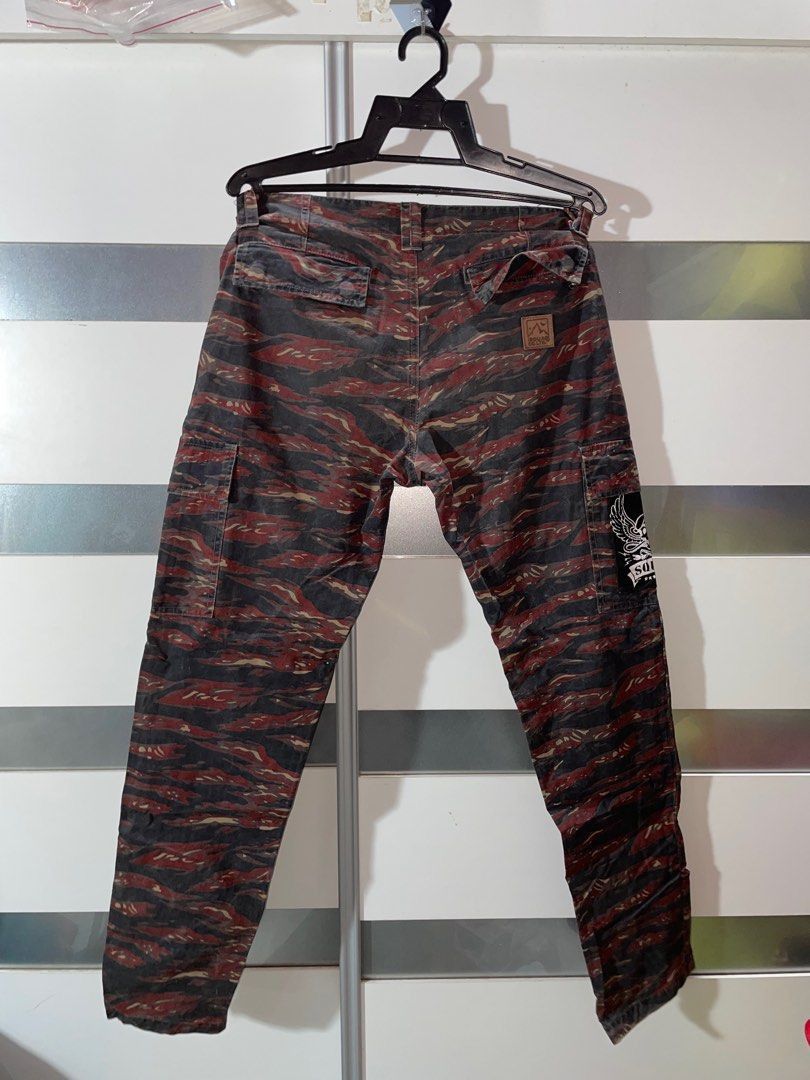 Japanese Brand × Vintage Tiger camo stripe Cargo tactical multi pocket jean Size US 28 / EU 44 - 4 Thumbnail