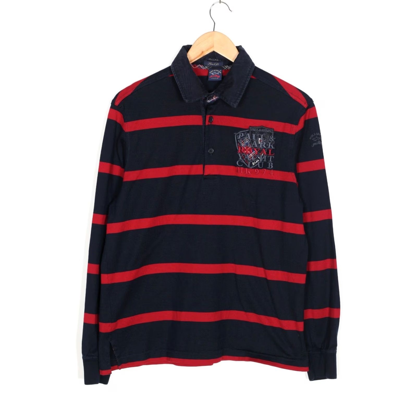 Paul & Shark PAUL & SHARK Polo Rugby Shirt Men M Long Sleeve VR3670 Size US M / EU 48-50 / 2 - 2 Thumbnail
