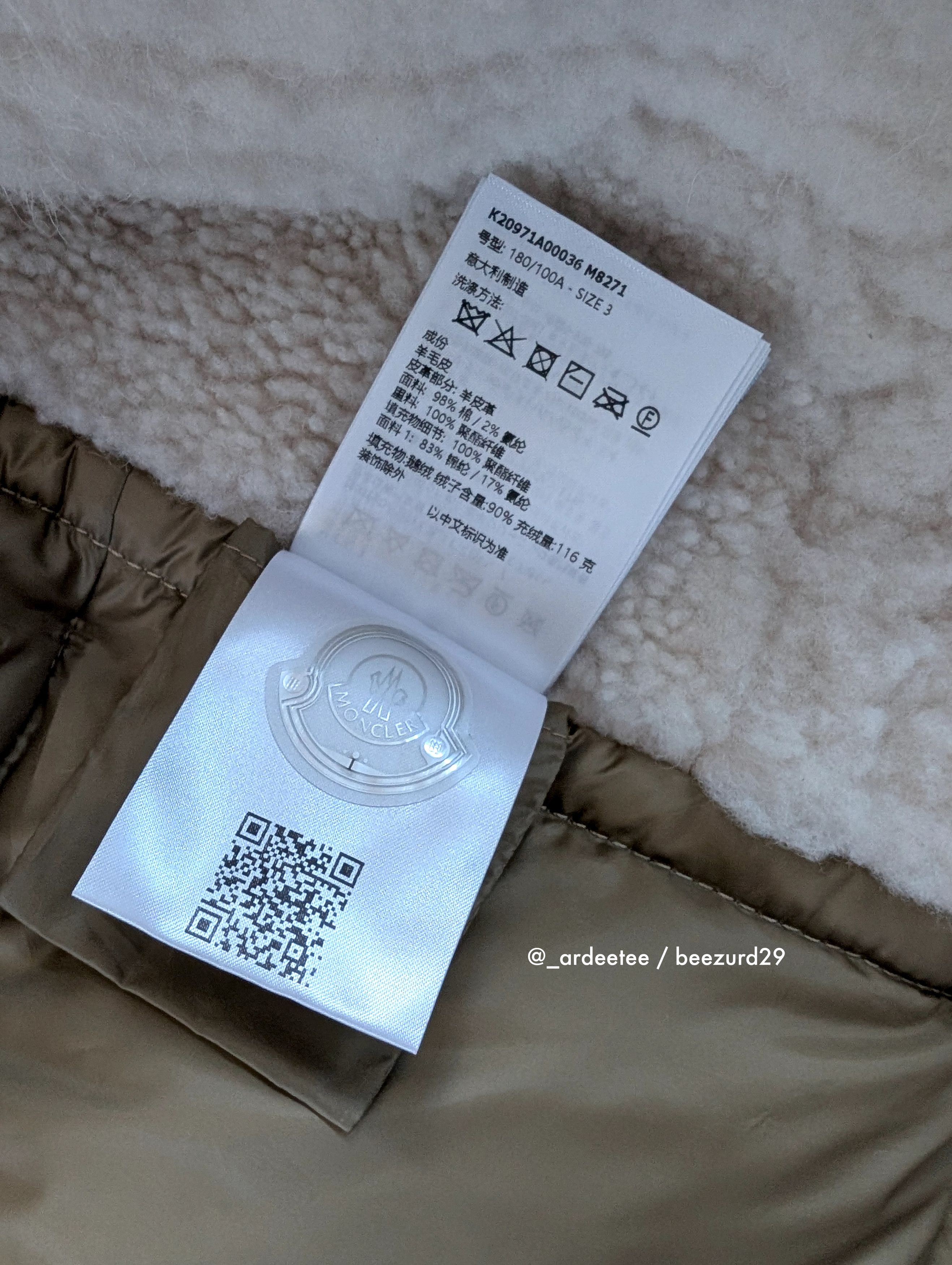 Moncler Grenoble *NEW* $8K SHEARLING LEATHER/DOWN ARGENS PUFFER JACKET Size US M / EU 48-50 / 2 - 20 Thumbnail