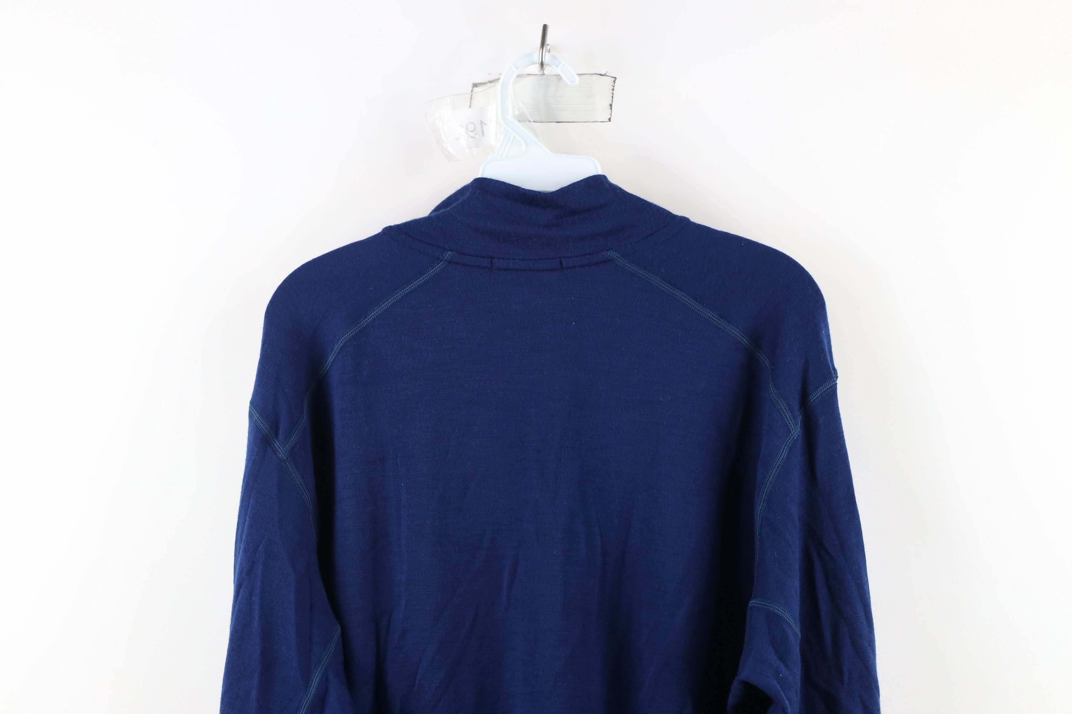 Vintage Minus 33 Merino Wool Half Zip Pullover Base Sweater Blue Size US XXL / EU 58 / 5 - 9 Thumbnail