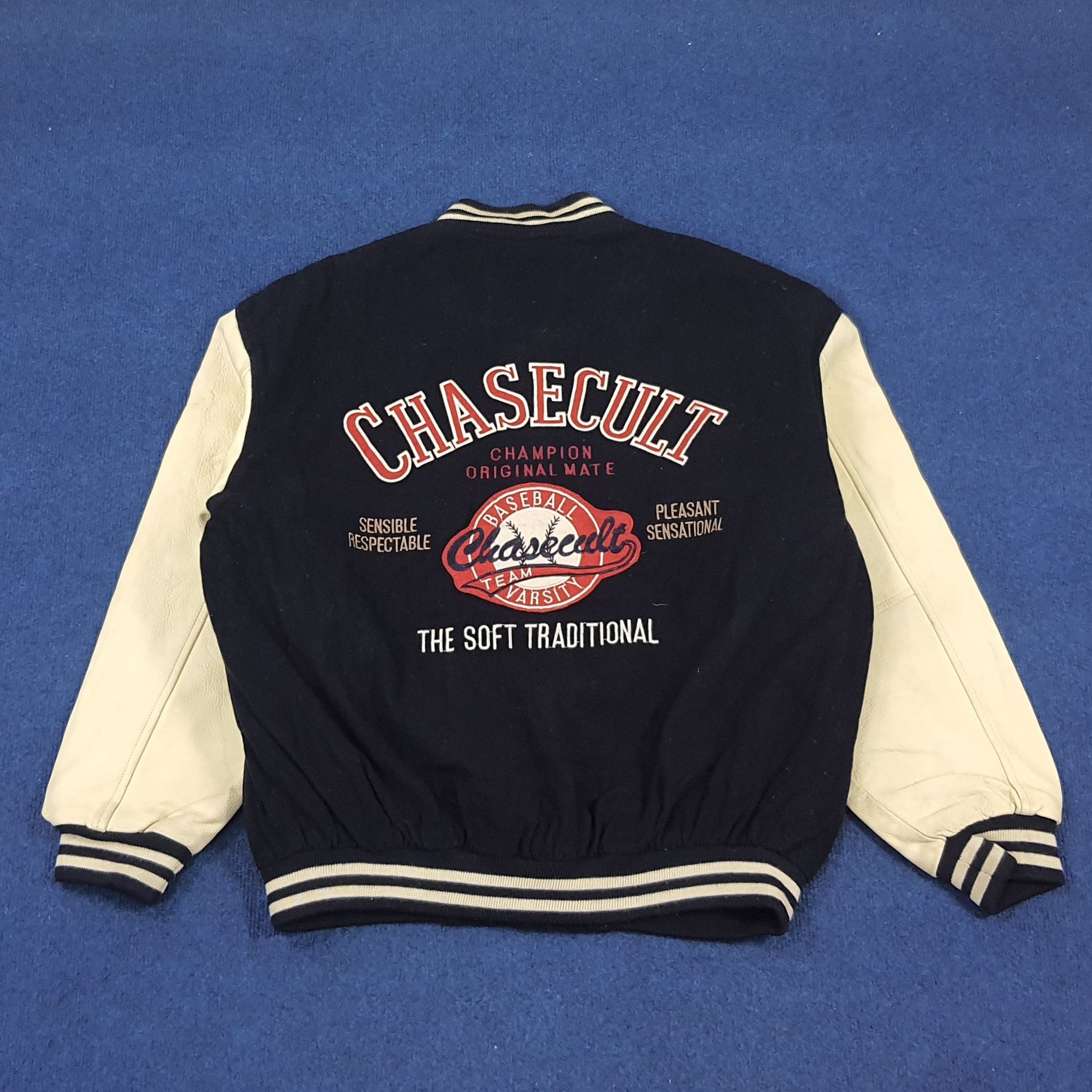 MLB × Vintage Vintage CHASECULT Baseball Team Varsity Jacket Size US XL / EU 56 / 4 - 1 Thumbnail