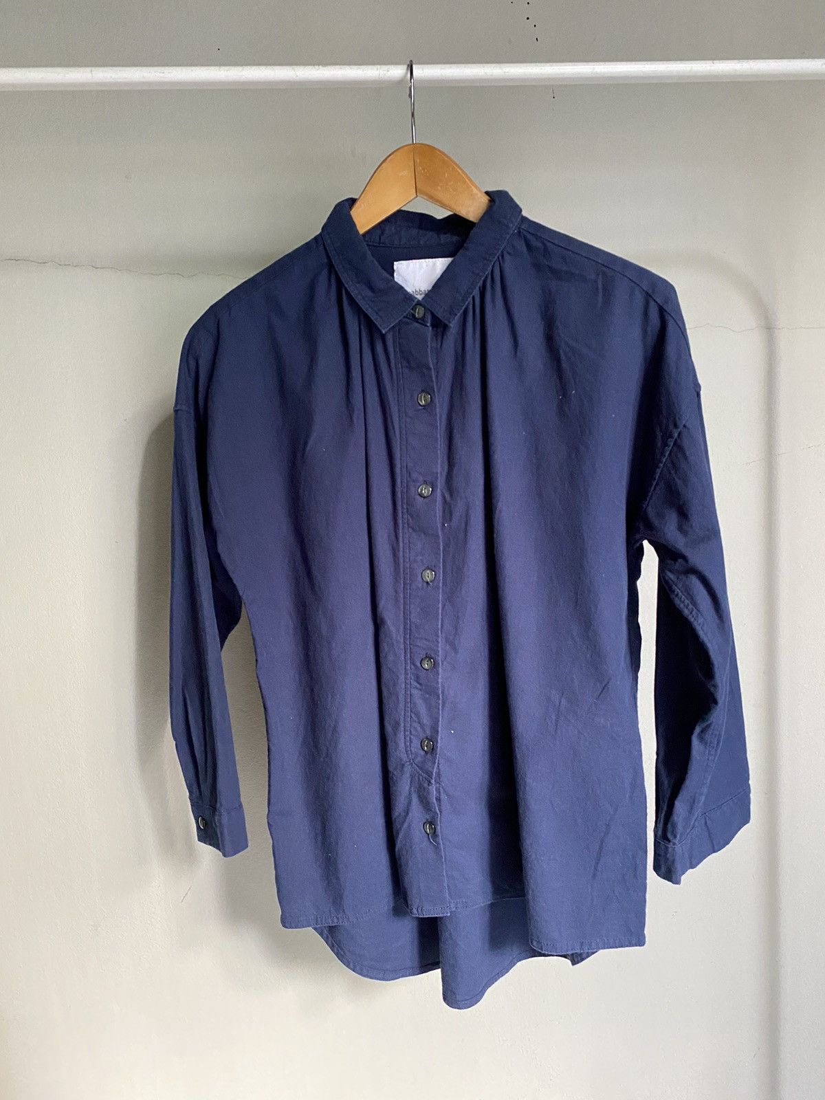 Japanese Brand Sabbatum Dark blue collared shirt Size M / US 6-8 / IT 42-44 - 24 Thumbnail