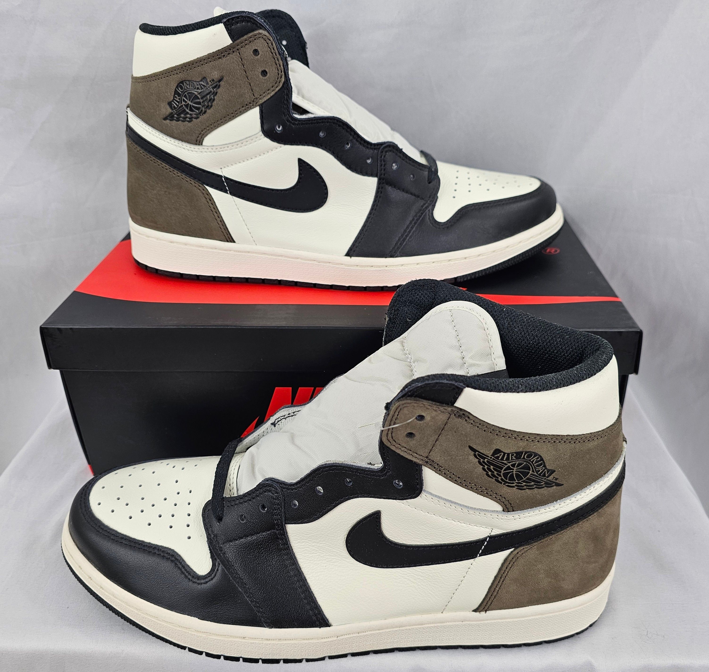 Jordache Nike Jordan 1 Retro OG High Dark Mocha Brown Men's Size 13 Size US 13 / EU 46 - 2 Thumbnail