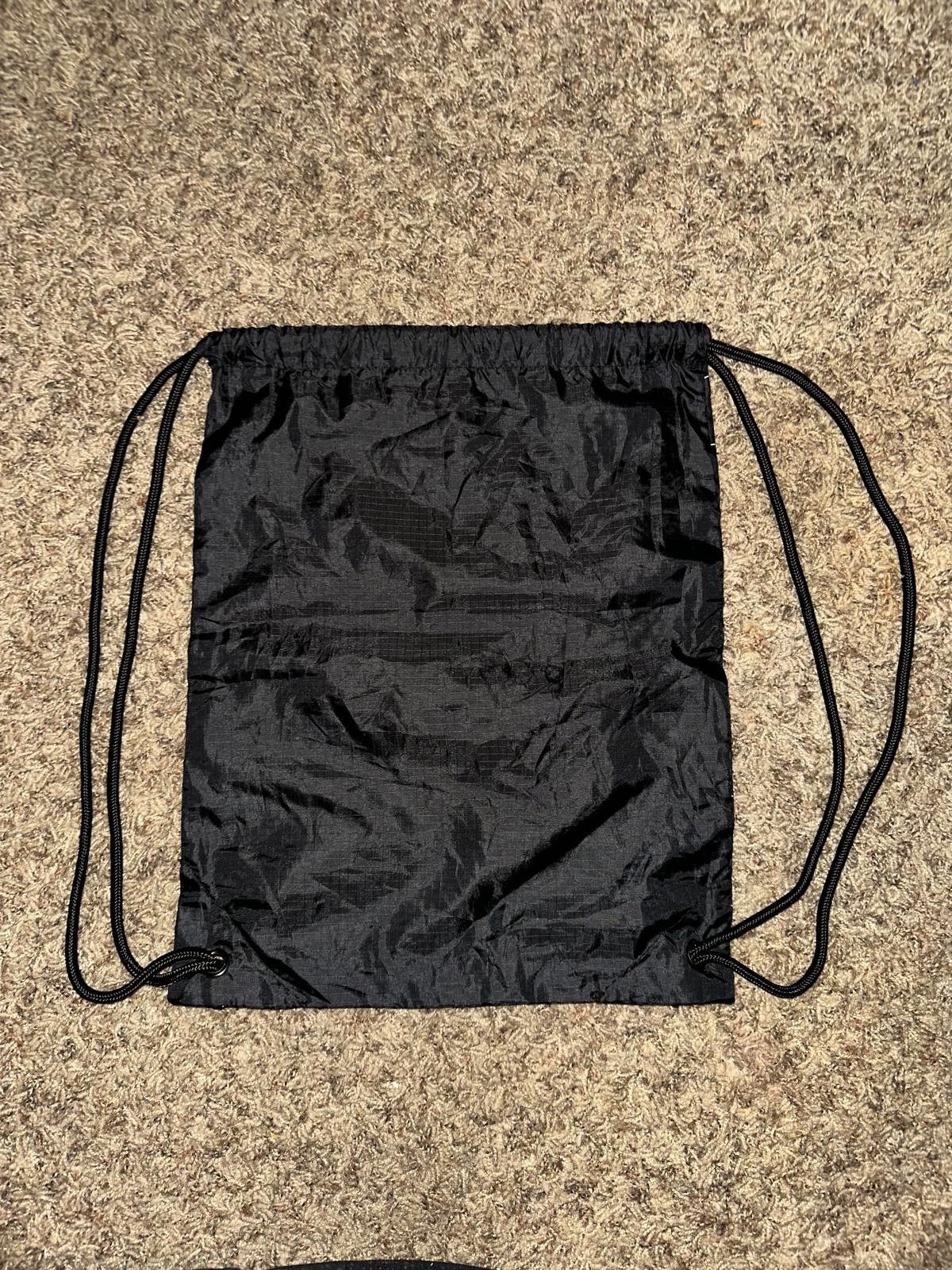 Nike Nike by You ID Shoe Drawstring Bag Backpack Black 12" X 15" Size ONE SIZE - 4 Thumbnail