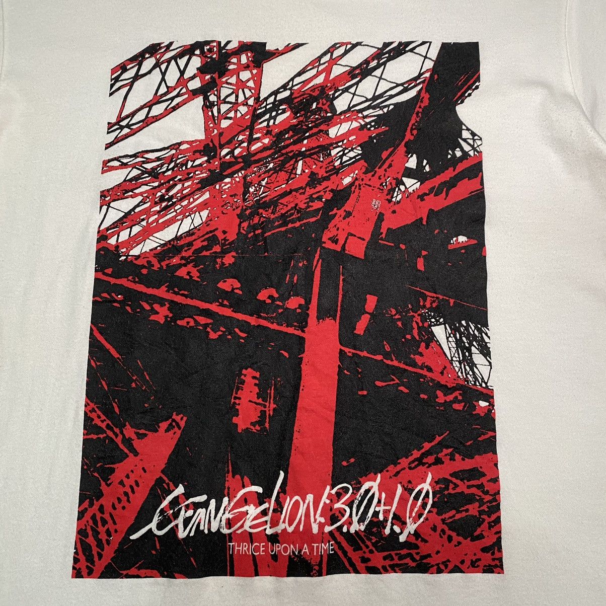 Anime × Vintage RARE‼️ Evangelion 3.0+1.0 Thrice Upon A Time Anime T Shirt Size US M / EU 48-50 / 2 - 6 Thumbnail