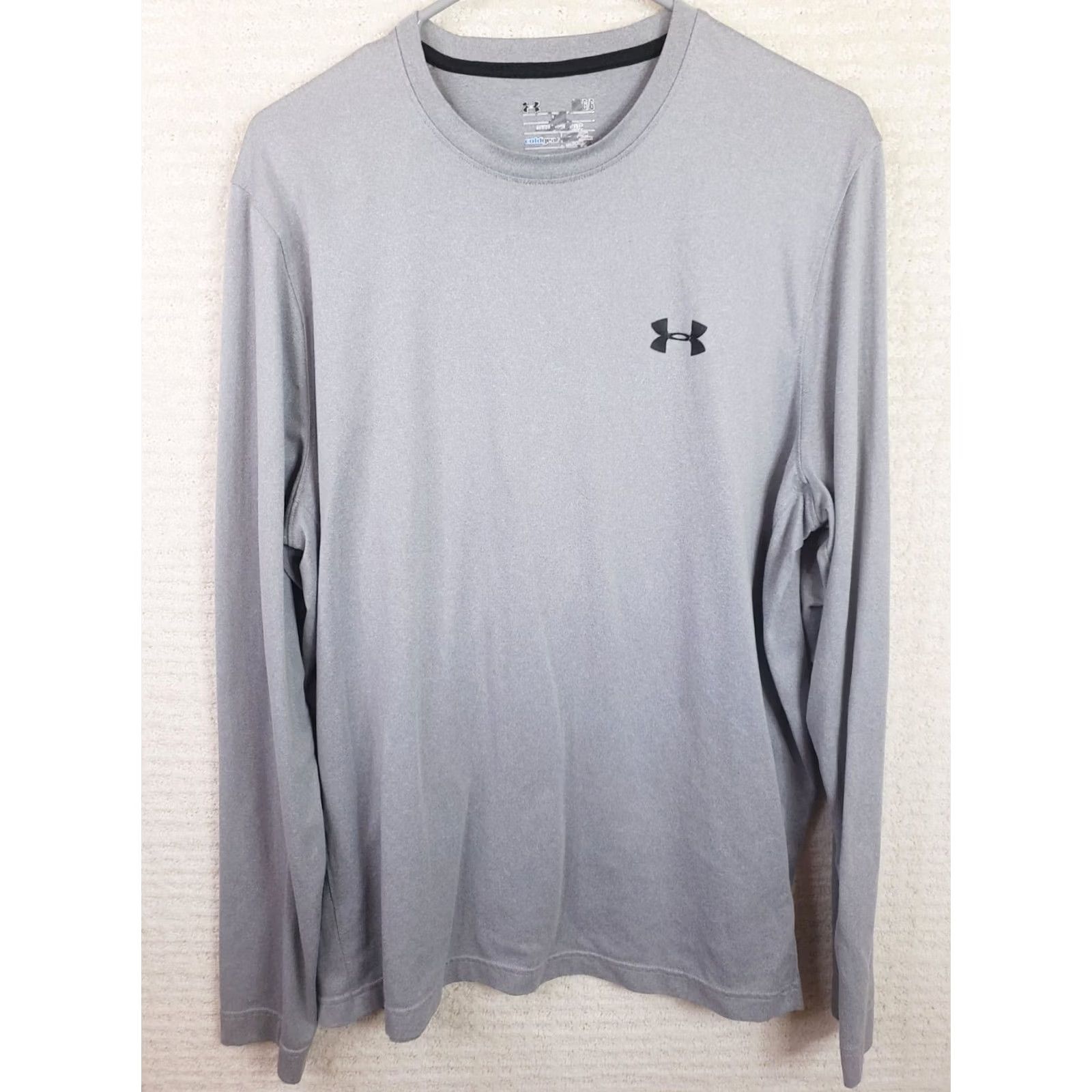 Under Armour Men's Under Armour Cold Gear Long Sleeve Mock Neck Shirt L Gray Size US L / EU 52-54 / 3 - 2 Thumbnail