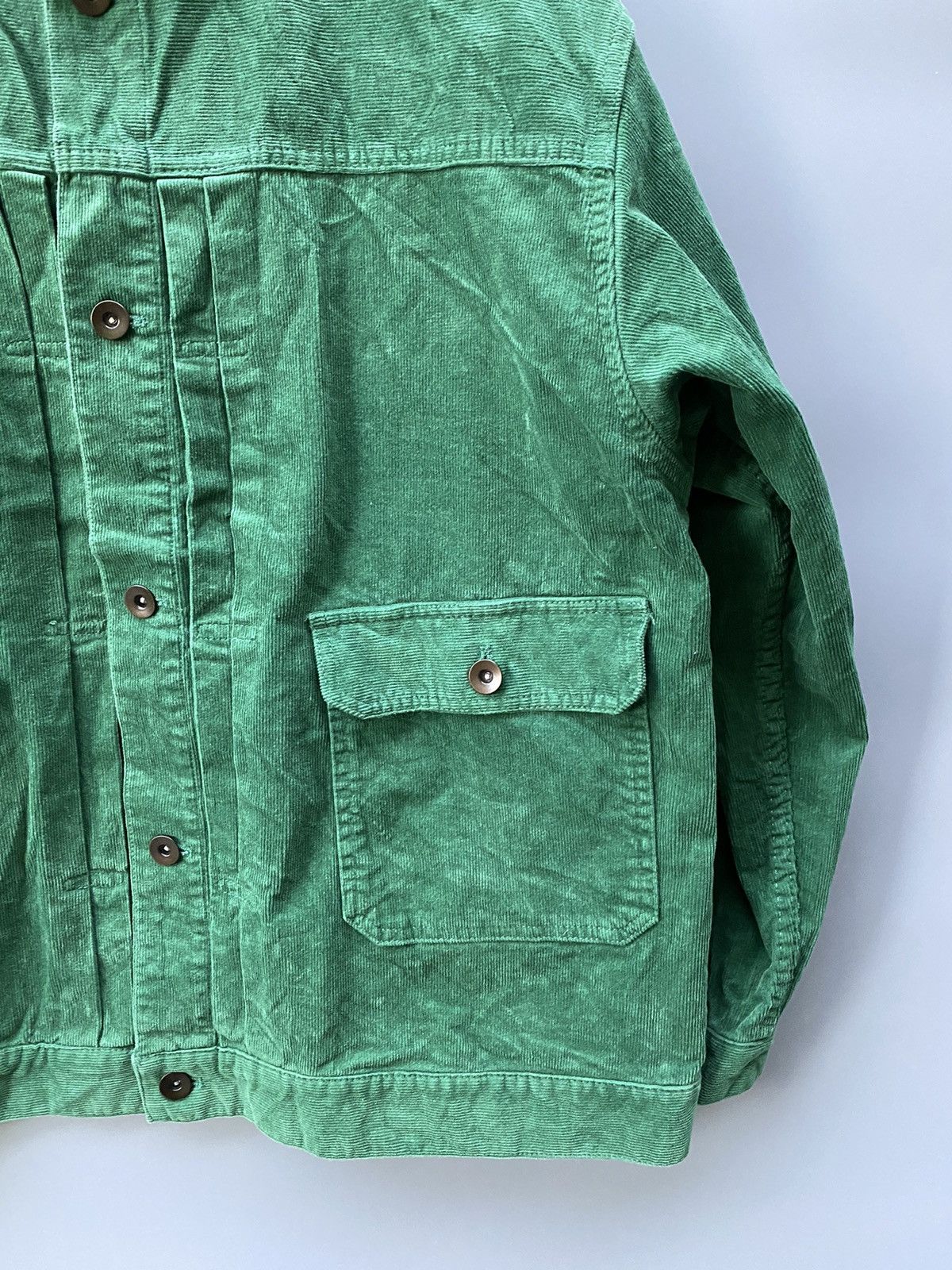 Japanese Brand Niko and.. Corduroy Colarless Trucker Jacket Size US M / EU 48-50 / 2 - 4 Thumbnail