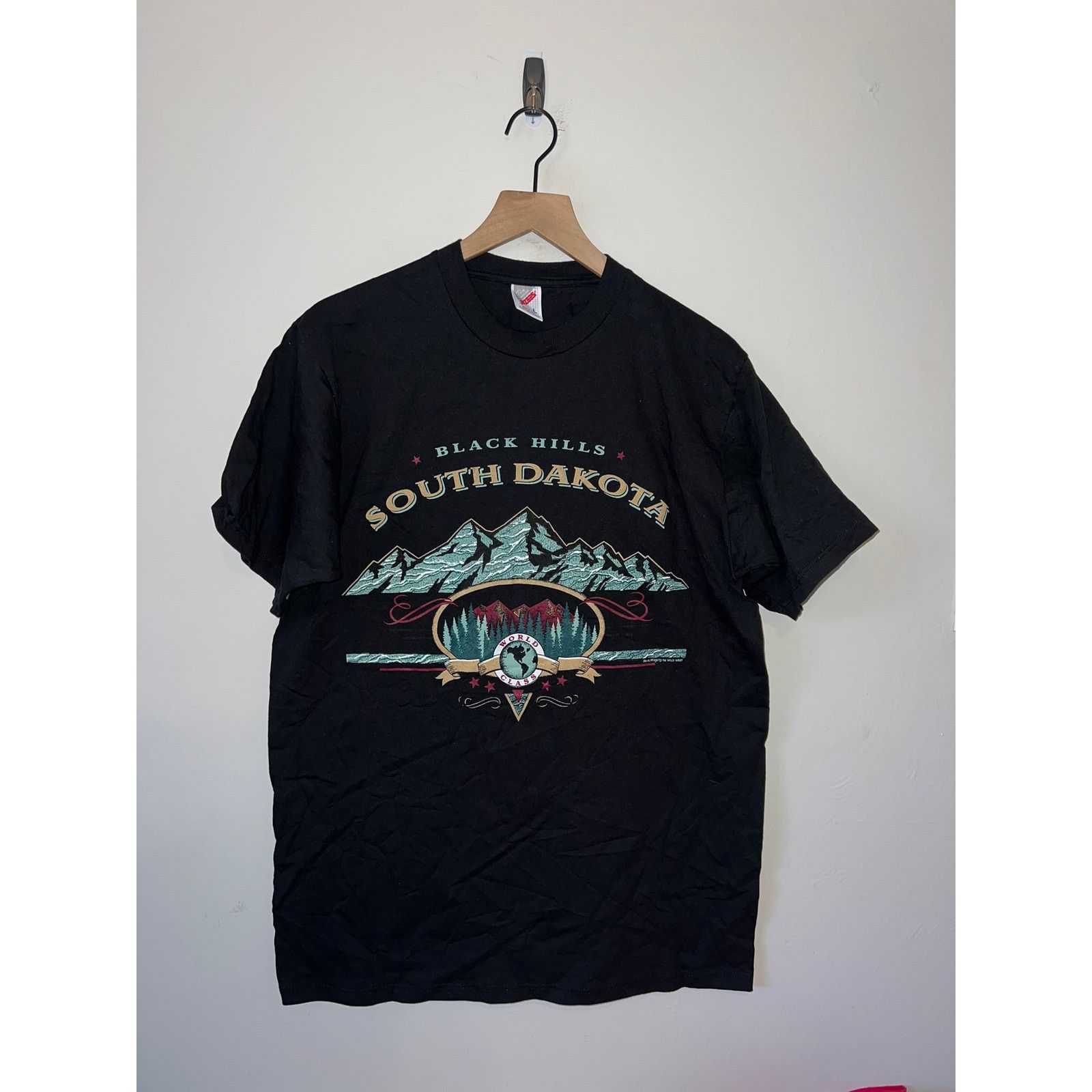 Jerzees 90s Vintage Black Hills SD South Dakota World Class Shirt L Size US L / EU 52-54 / 3 - 2 Thumbnail