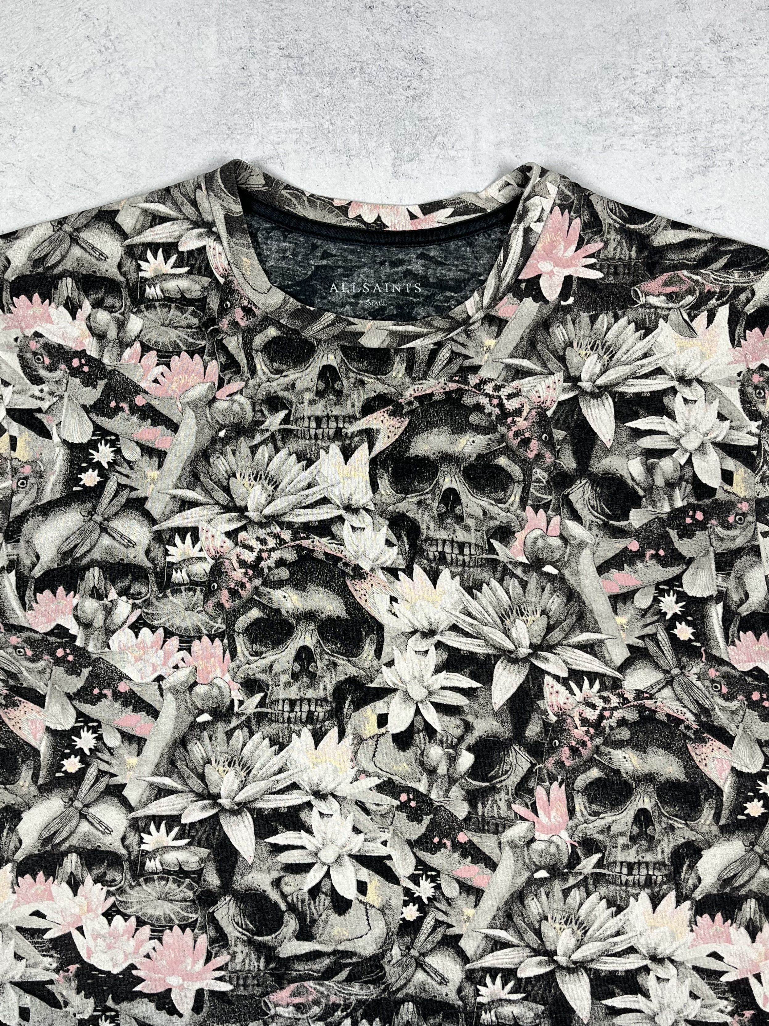 Allsaints Designer AllSaints All Over Print Pound Crew T Shirt Size US S / EU 44-46 / 1 - 7 Thumbnail