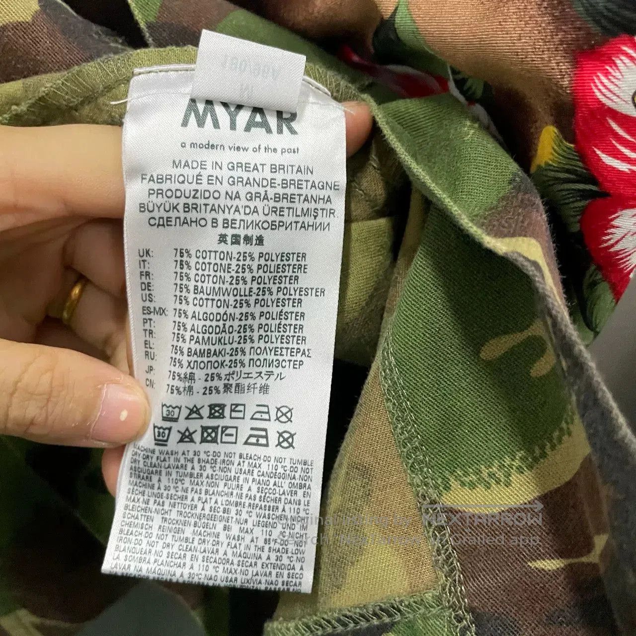 Other MYAR Floral Camouflage Print Shirt. Size US M / EU 48-50 / 2 - 4 Thumbnail