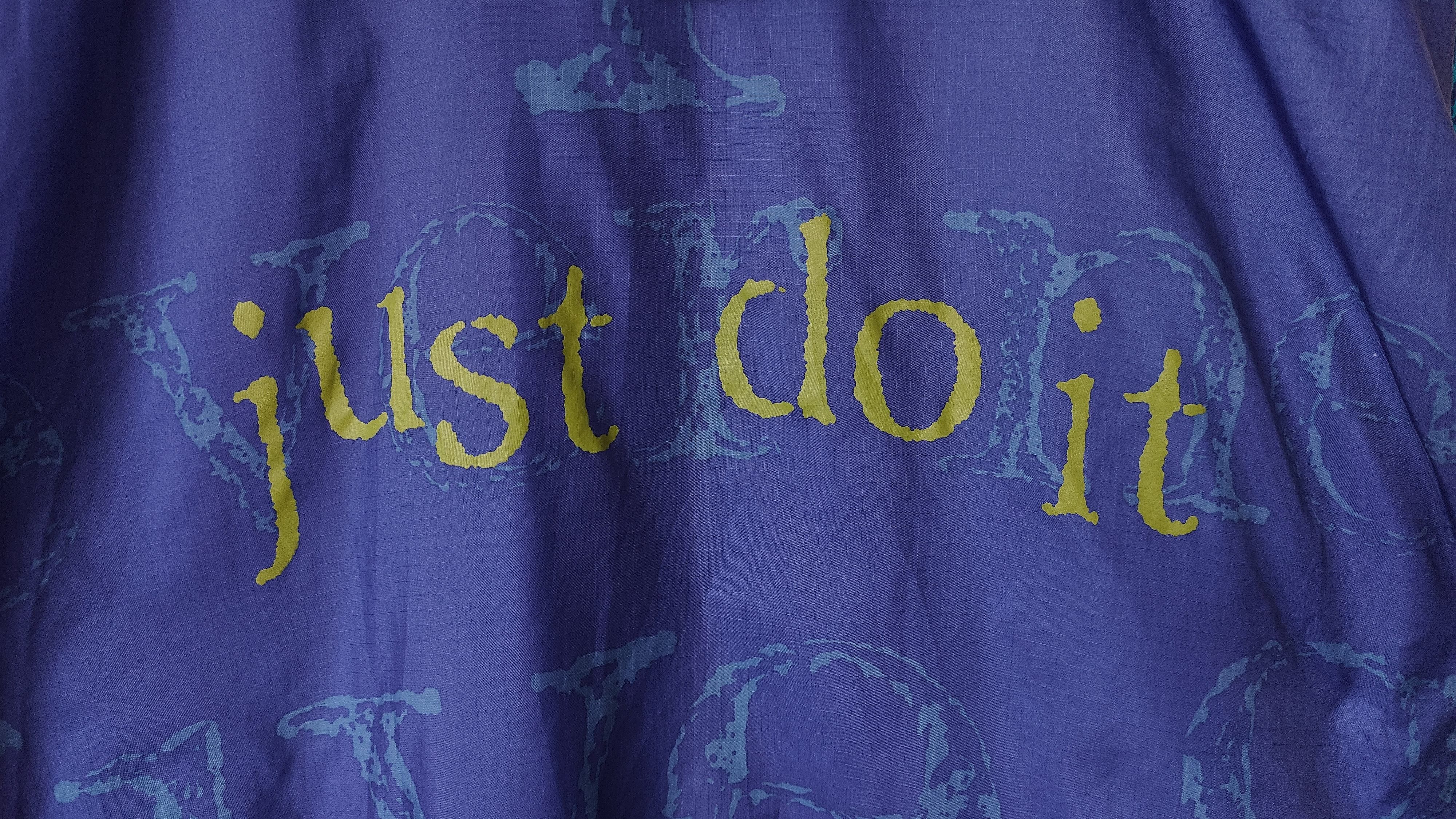 Nike Nike VTG 90s Just Do It Windbreaker Vintage Nylon Jacket Size US XXL / EU 58 / 5 - 3 Thumbnail