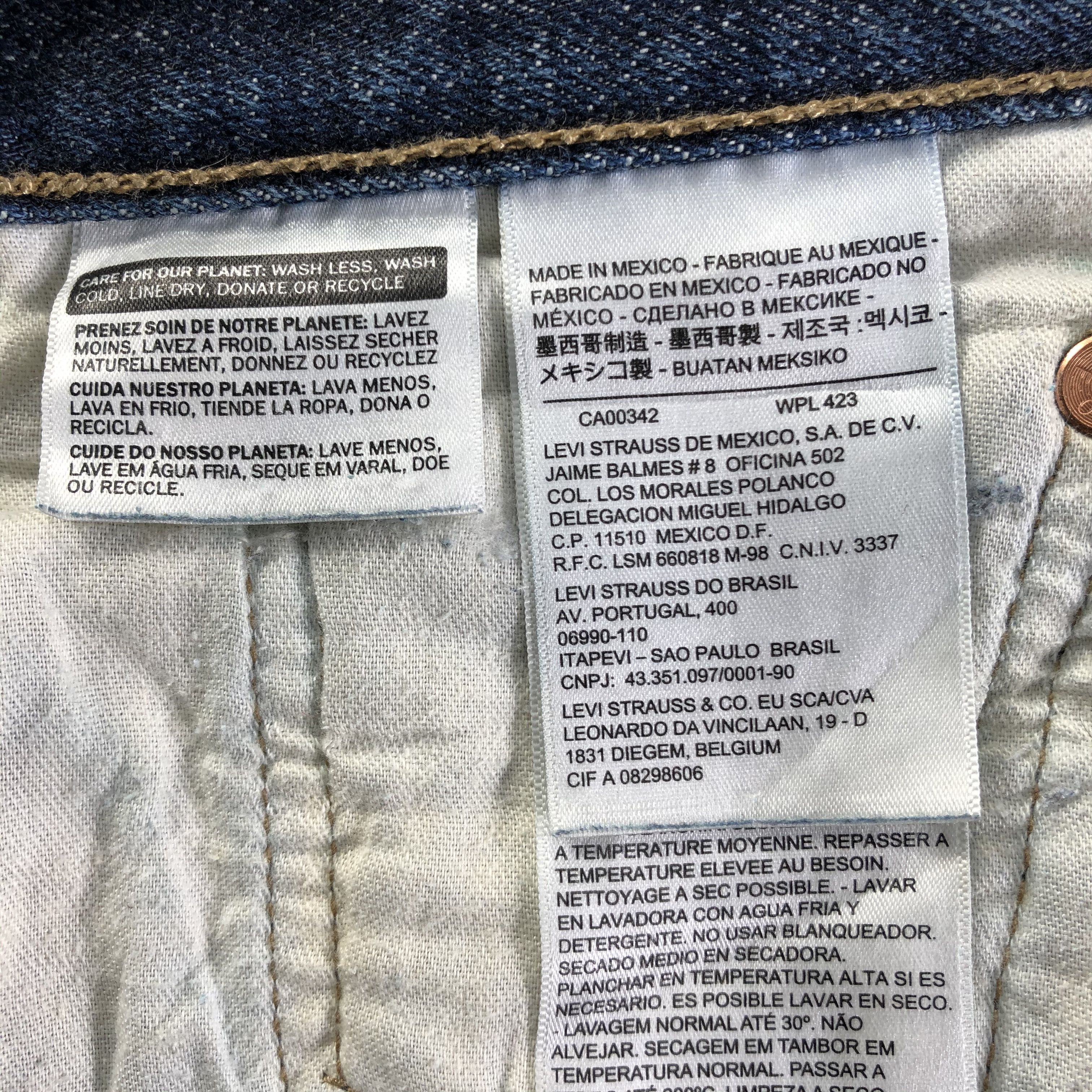 Levi's Vintage Blue Wash Levis 501 Jeans-J3471 Size US 33 - 11 Thumbnail