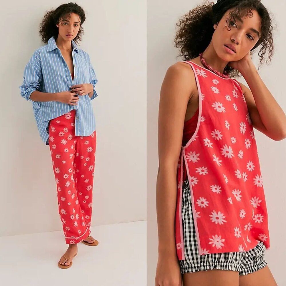 Free People NWT New $168 Free People Charlie Set Top Pants Size 10 Size 32" / US 10 / IT 46 - 2 Thumbnail