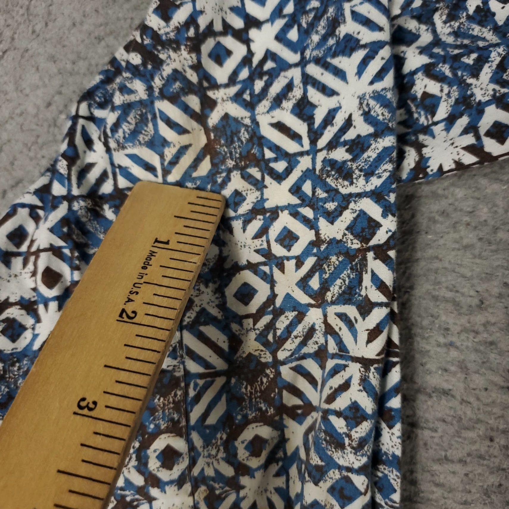 Robert Graham Robert Graham Shirt Mens XL Blue Brown Geometric Button Up Long Sleeve Size US XL / EU 56 / 4 - 4 Thumbnail