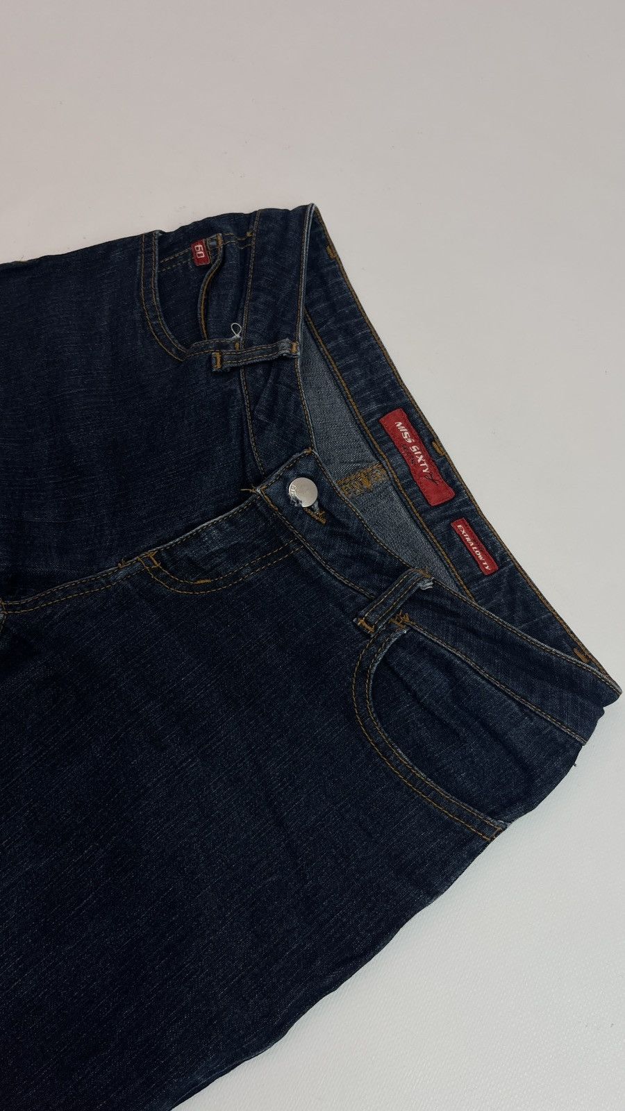 Miss Sixty Vintage Miss Sixty Ultra Low Waist Jeans Boot Cut 29x30 Size 29" - 4 Thumbnail