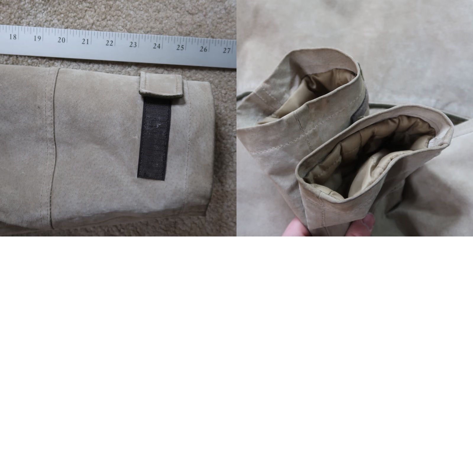 Vintage EMC Sueded Leather Full Zip Jacket Coat Mens Large Beige Insulated Softshell Lined Size US L / EU 52-54 / 3 - 10 Thumbnail
