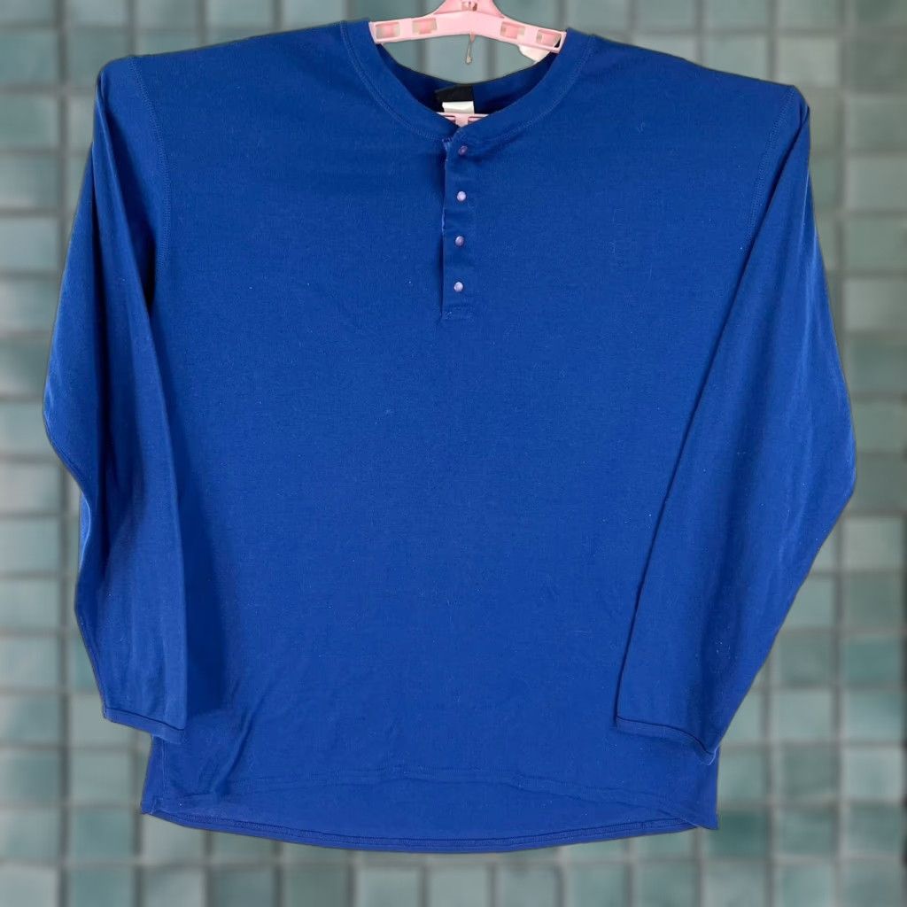 Patagonia Patagonia Henley XL Mens Blue Long Sleeve Capilene Shirt Size US XL / EU 56 / 4 - 1 Thumbnail