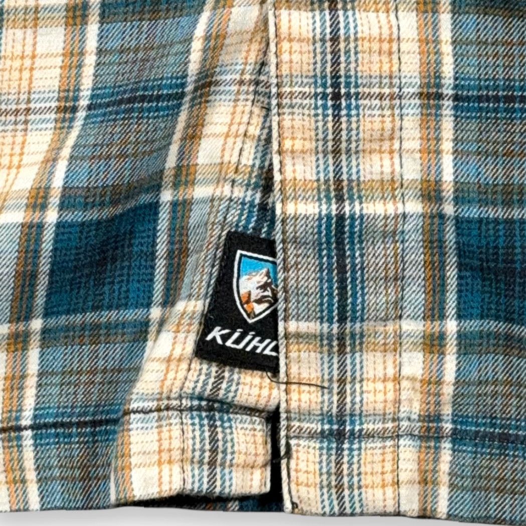 Vintage Kuhl Shirt Adult MEDIUM Blue Yellow Plaid Flannel Cotton Tencel Outdoor Hiking Size US M / EU 48-50 / 2 - 7 Thumbnail