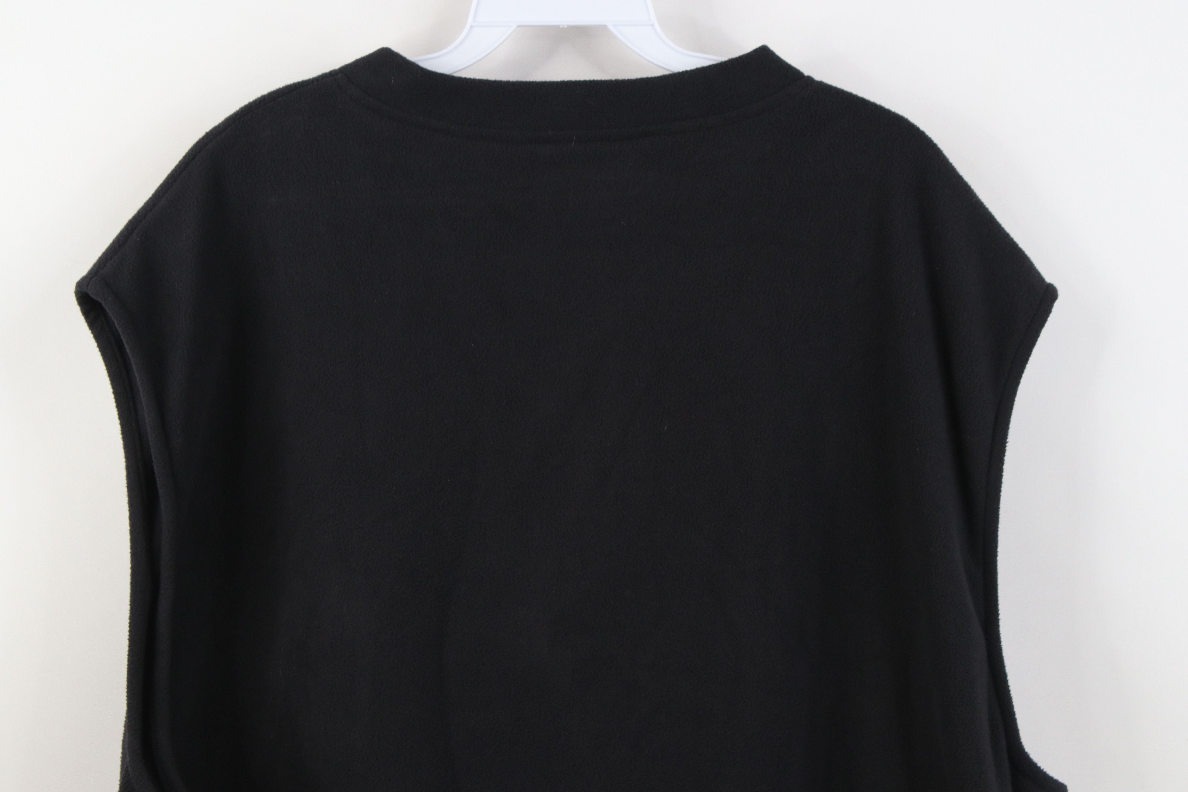 Woolrich Woolen Mills Vintage 90s Woolrich Blank Fleece V-Neck Sweater Vest Black Size US L / EU 52-54 / 3 - 13 Thumbnail