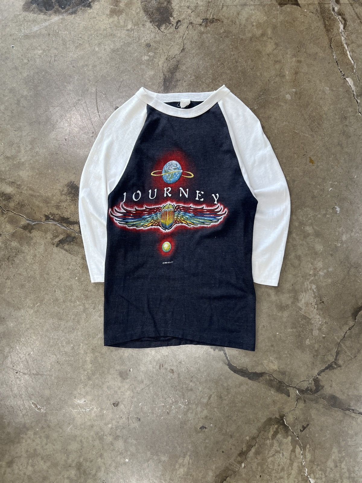Band Tees Vintage 1980 Journey Departure Alton Kelly Raglan Tee Small Size US S / EU 44-46 / 1 - 2 Thumbnail