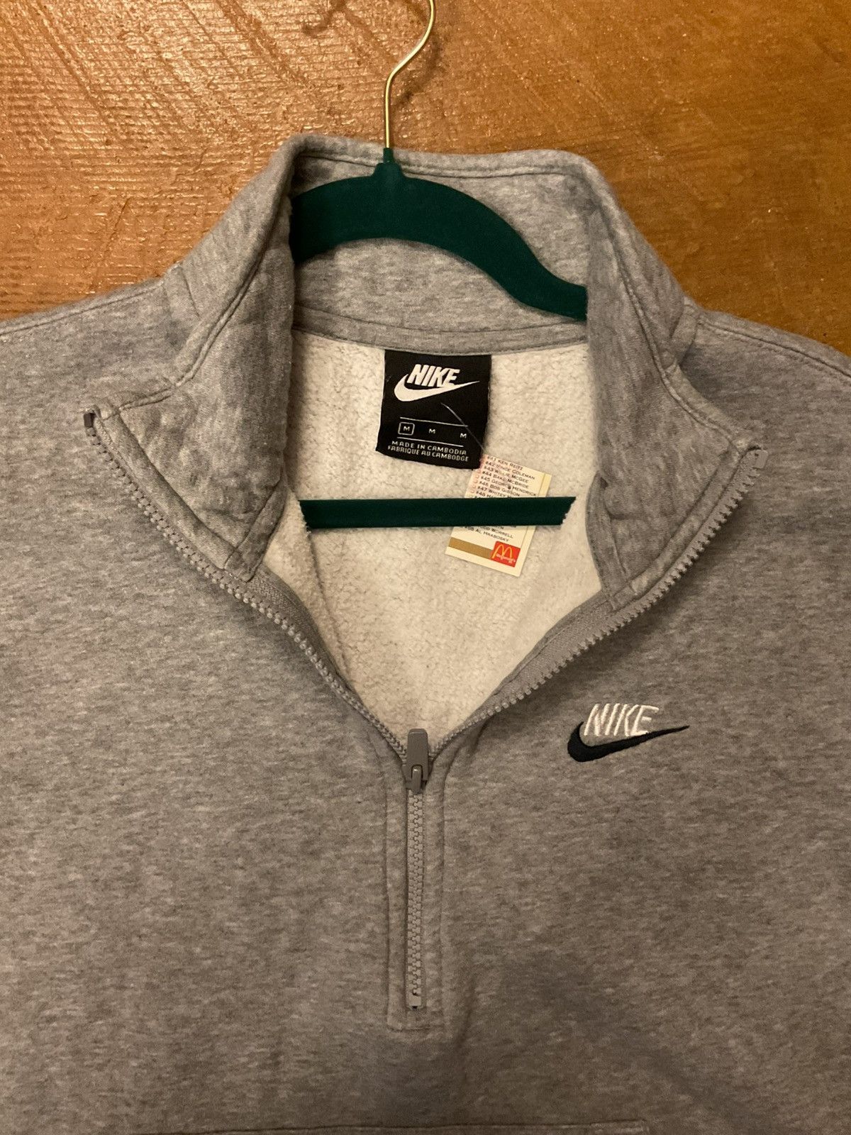Nike Nike Men's Gray Zip-Up Sweater Size US M / EU 48-50 / 2 - 6 Thumbnail