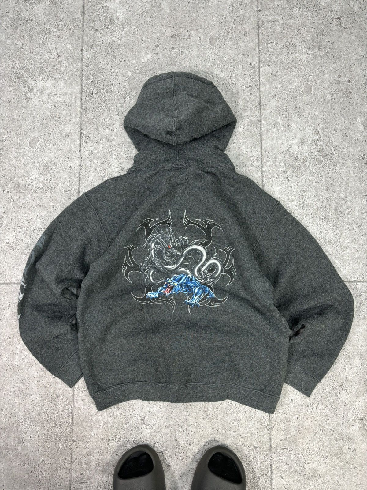JNCO × Rap Tees × Vintage Vintage 90s USA Top Heavy Cotton Hip Hop Hoodie Baggy Size US M / EU 48-50 / 2 - 1 Thumbnail