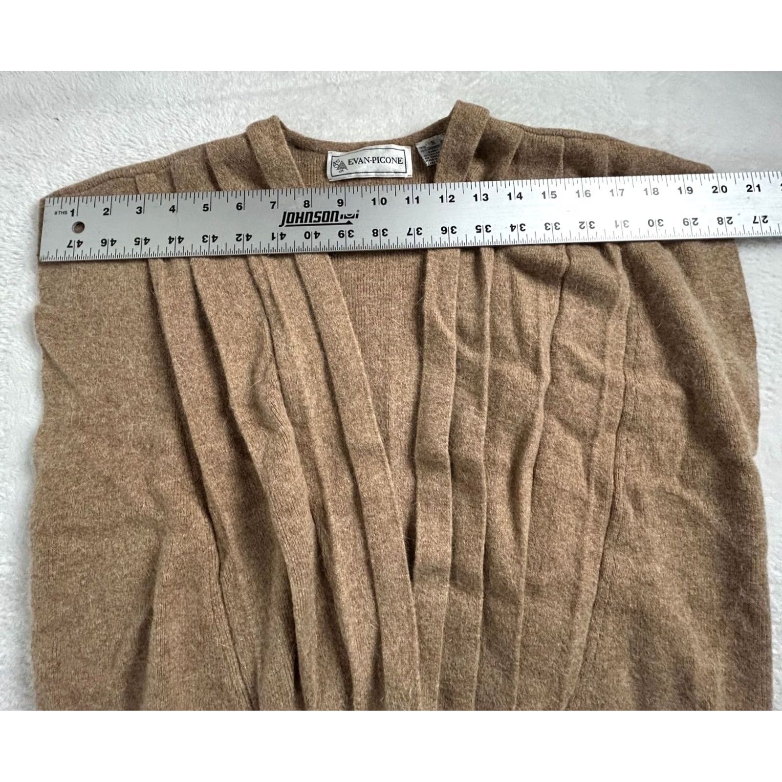 Evan Picone VINTAGE Evan-Picone Womens Lambswool Angora Rabbit Hair Sweater Vest Small Brown Size S / US 4 / IT 40 - 6 Thumbnail