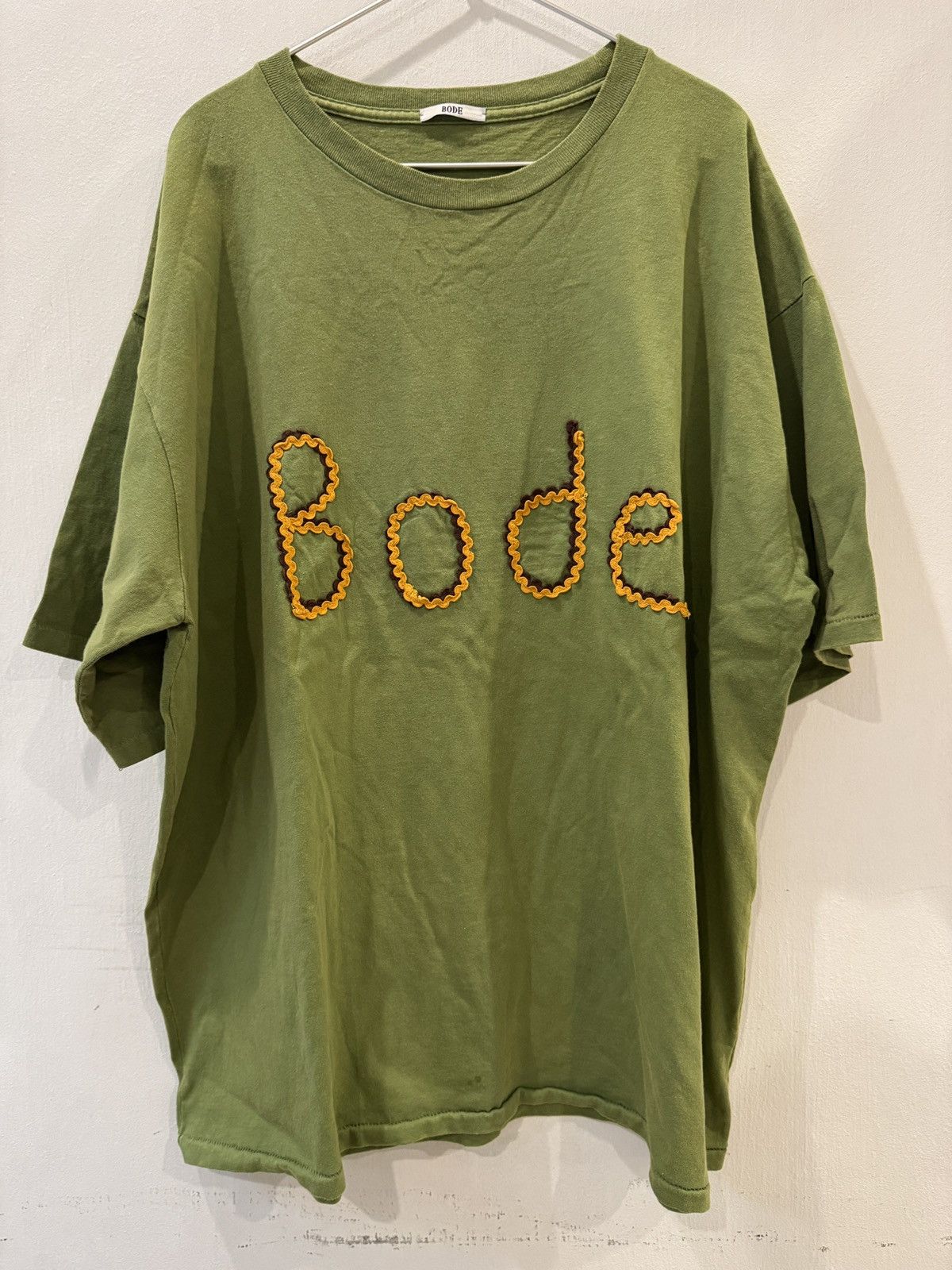 Bode Bode Green Rickrack Namesack T- Shirt Size US XXL / EU 58 / 5 - 1 Thumbnail