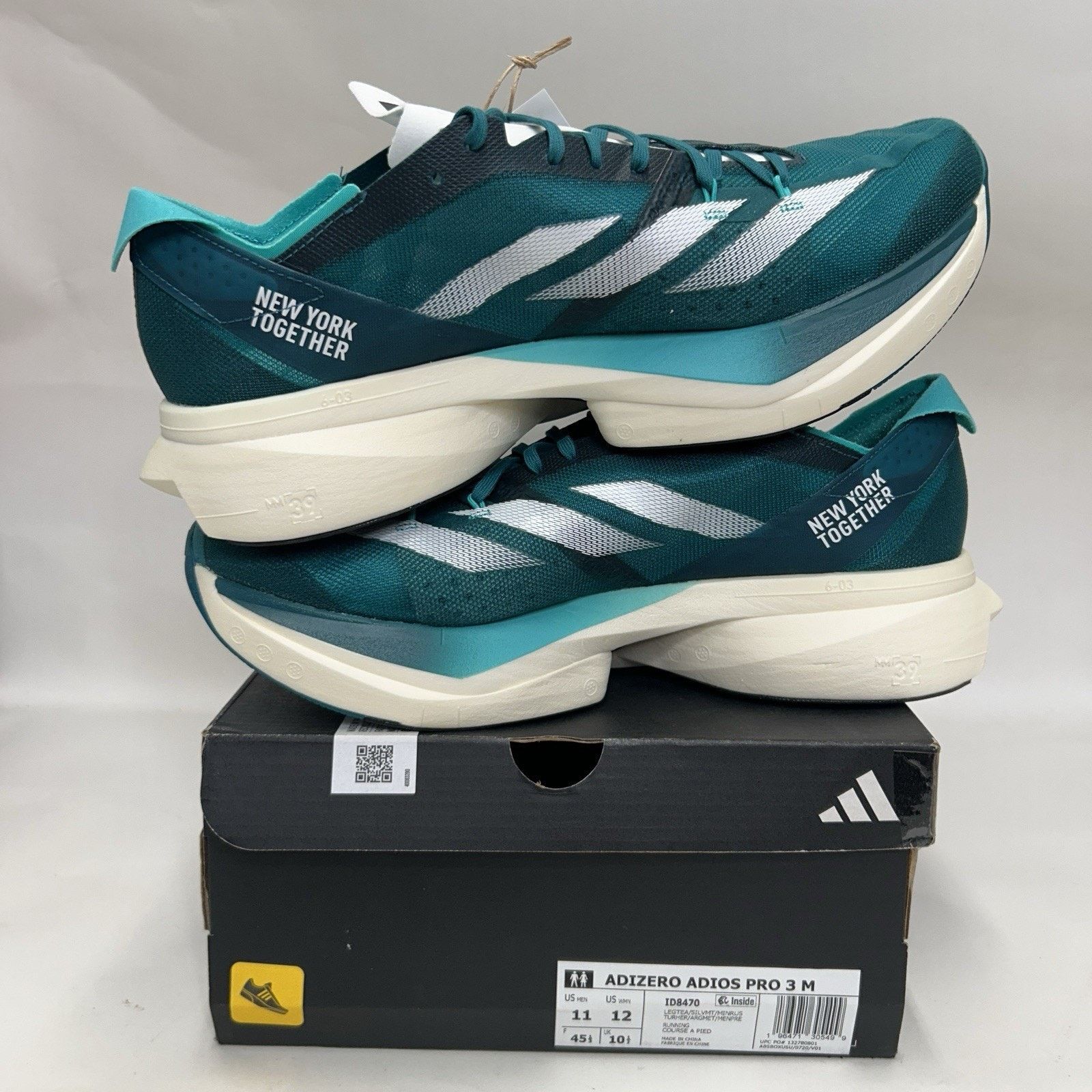 Adidas Adidas Adizero Adios Pro 3 “Legacy Teal” ID8470 Size US 11 / EU 44 - 3 Thumbnail
