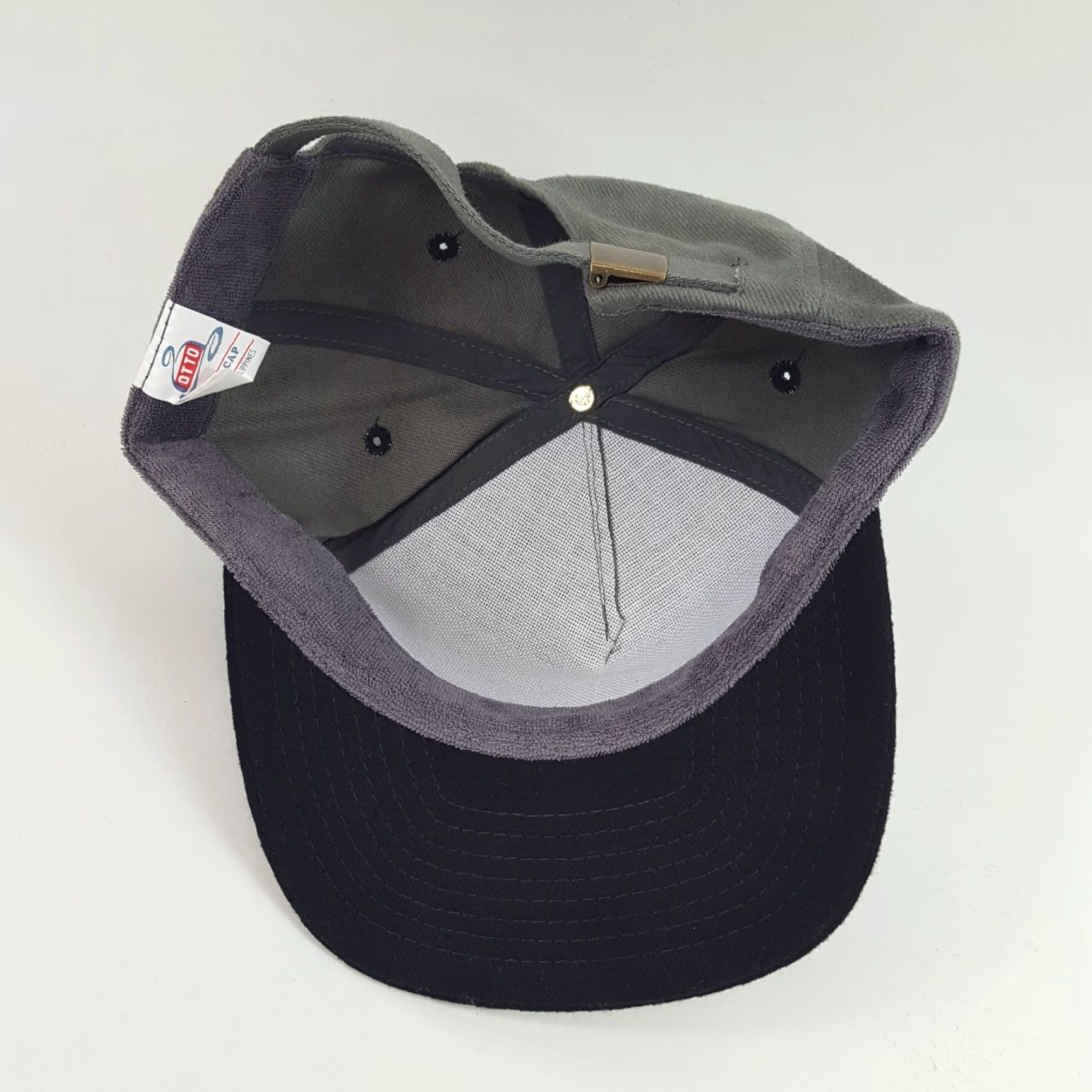 Vintage VINTAGE Otto Baseball Cap Hat One Size Gray Structured Snapback Adjustable 90s 00s USA Baseball Cap Mens Size ONE SIZE - 5 Thumbnail