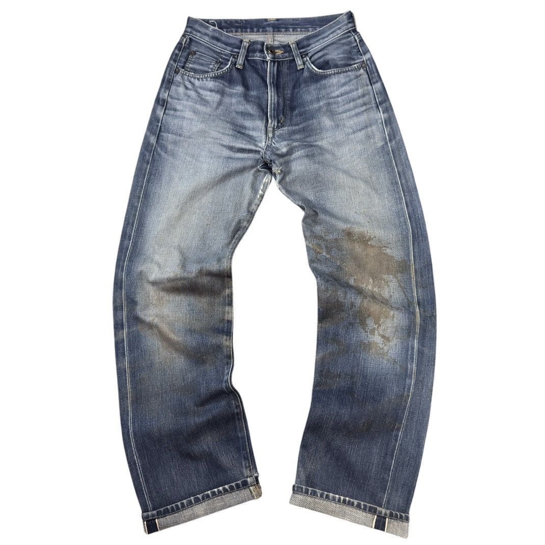 Kapital 🇯🇵 Vintage 90s Selvedge Edwin 505xx Distressed Denim Size US 28 / EU 44 - 1 Thumbnail