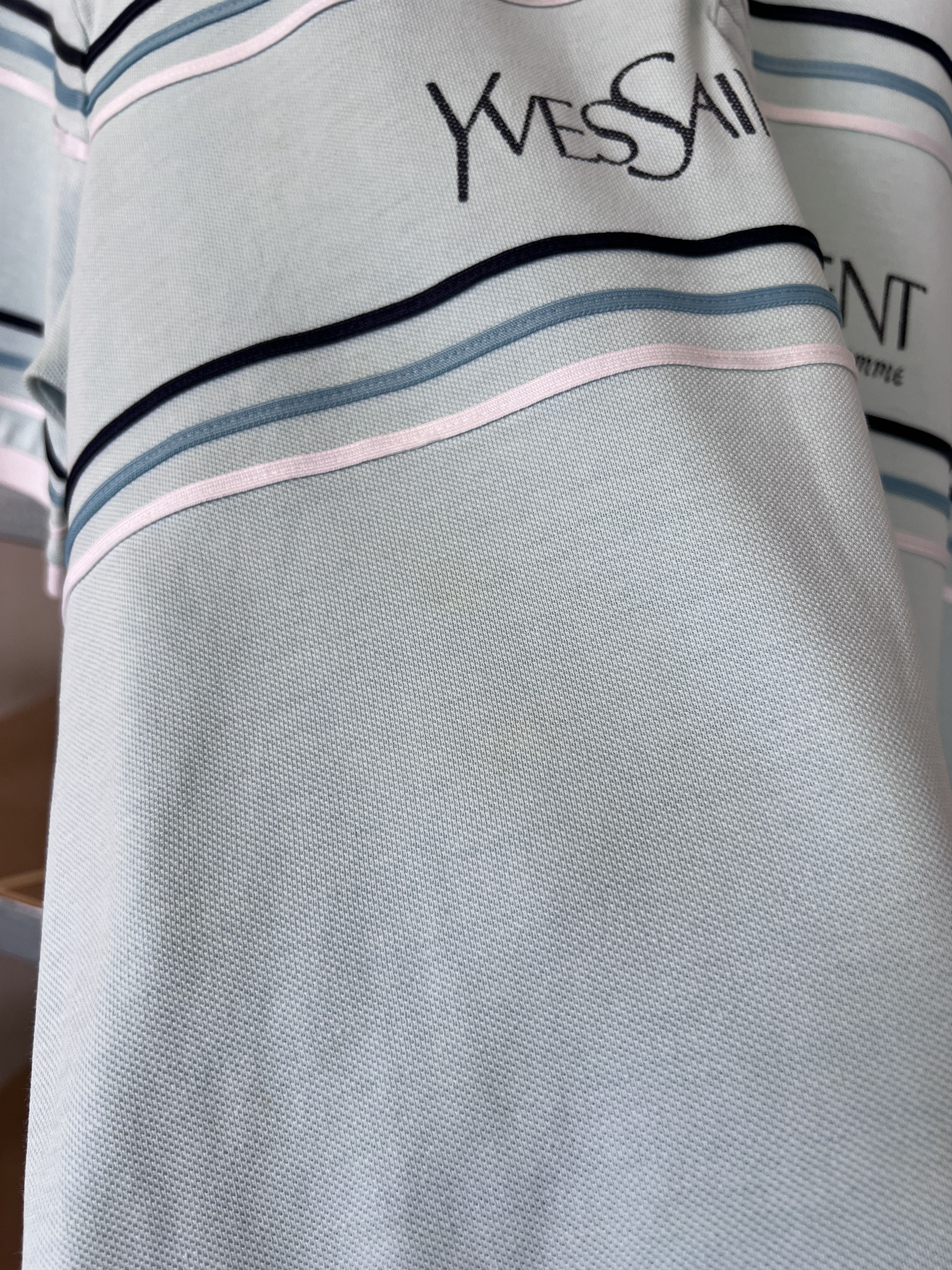 Yves Saint Laurent Yves Saint Laurent 90s Vintage Big Logo Polo Shirt Size US XL / EU 56 / 4 - 15 Thumbnail