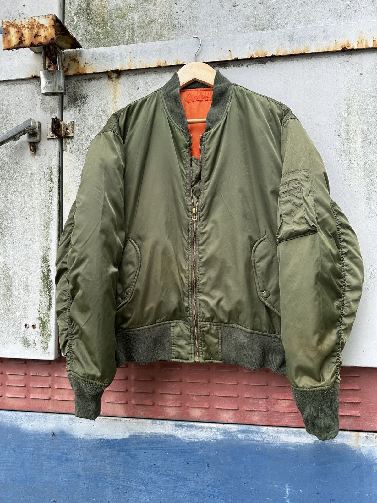 Vintage 🪖Vintage MA-1 Machope Man Intermediate Bomber Jacket Size US M / EU 48-50 / 2 - 5 Thumbnail
