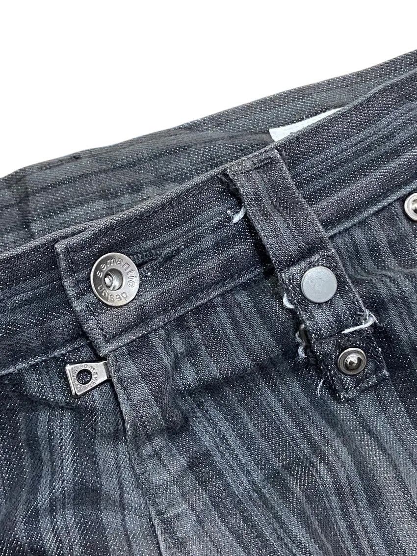 semanticdesign Semantic Design Denim Striped Flared Pants Size US 29 - 9 Thumbnail
