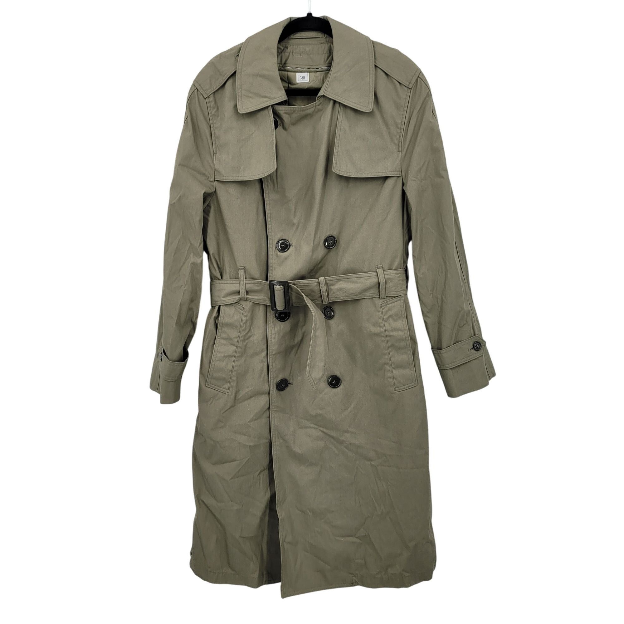 Vintage Vtg Military All-Weather Mens Trench Coat Sz 38R Khaki Doubl Size US M / EU 48-50 / 2 - 11 Thumbnail