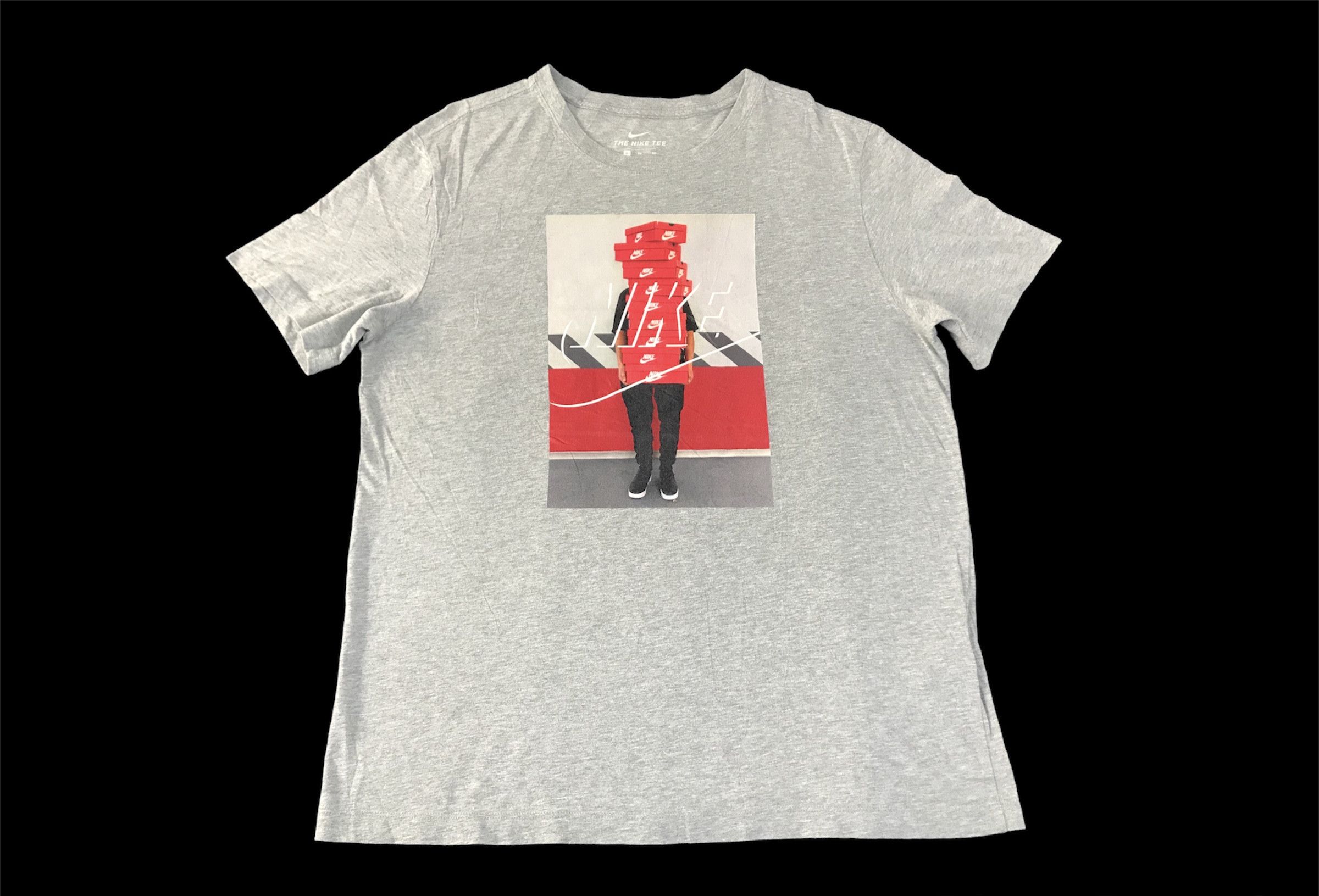 Nike Nike Dri Fit Full New Box Logo Design Tee T-shirt Size US XL / EU 56 / 4 - 1 Thumbnail