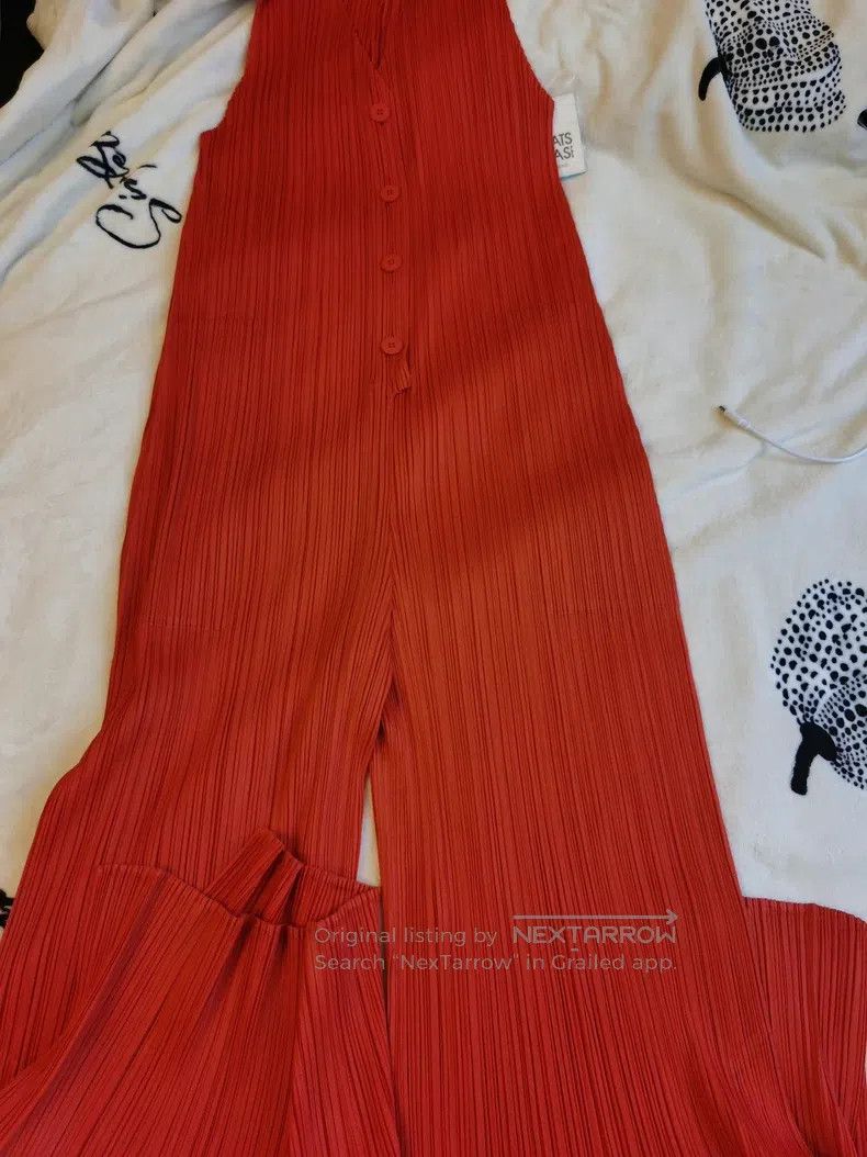 Issey Miyake Issey Miyake Red Dress Size L / US 10 / IT 46 - 4 Thumbnail