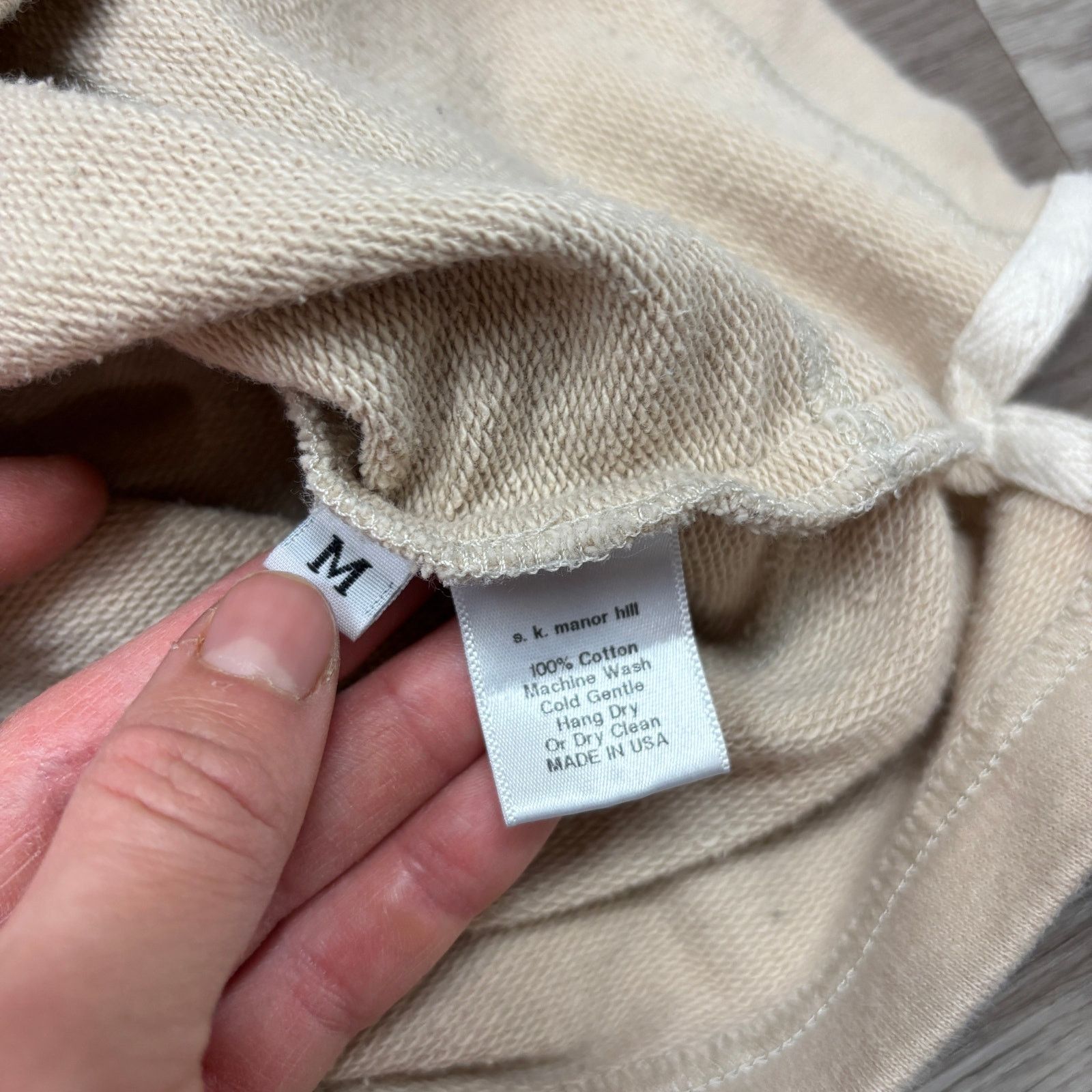 s.k. manor hill S.K. Manor Hill French Terry Oversized Crew Sweatshirt Med Size US M / EU 48-50 / 2 - 7 Thumbnail