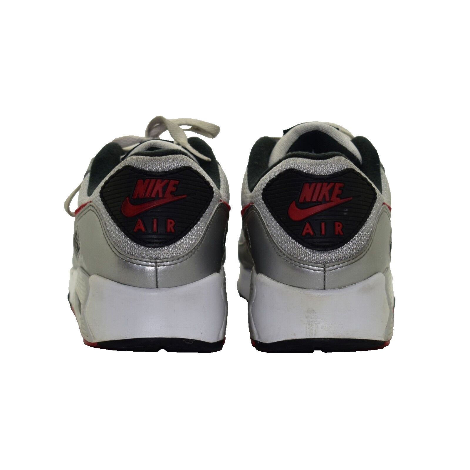 Nike NIKE AIR MAX 90 Silver Red Running Shoes DX4233-001 Sz 10.5 Size US 10.5 / EU 43-44 - 4 Thumbnail
