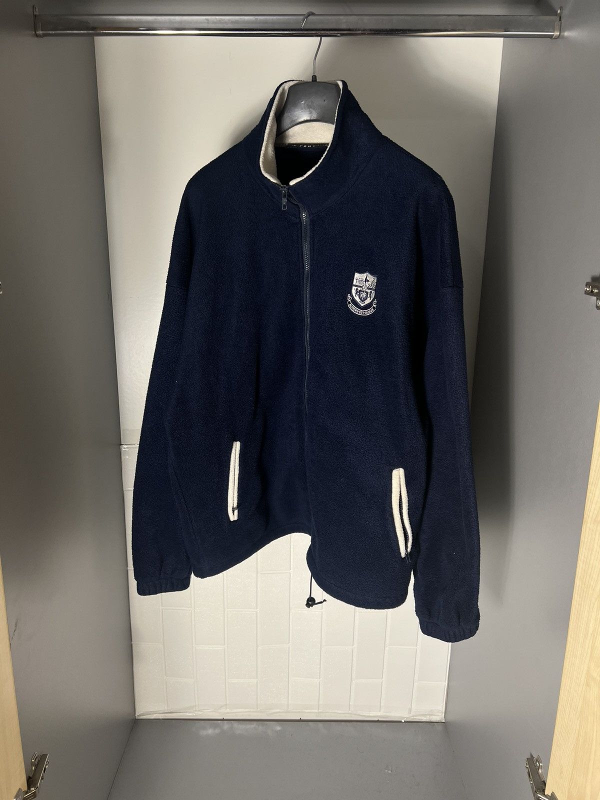 Vintage VERY RARE TOTTENHAM HOTSPUR ENGLAND SOCCER JACKET RETRO 90s Size US XL / EU 56 / 4 - 2 Thumbnail