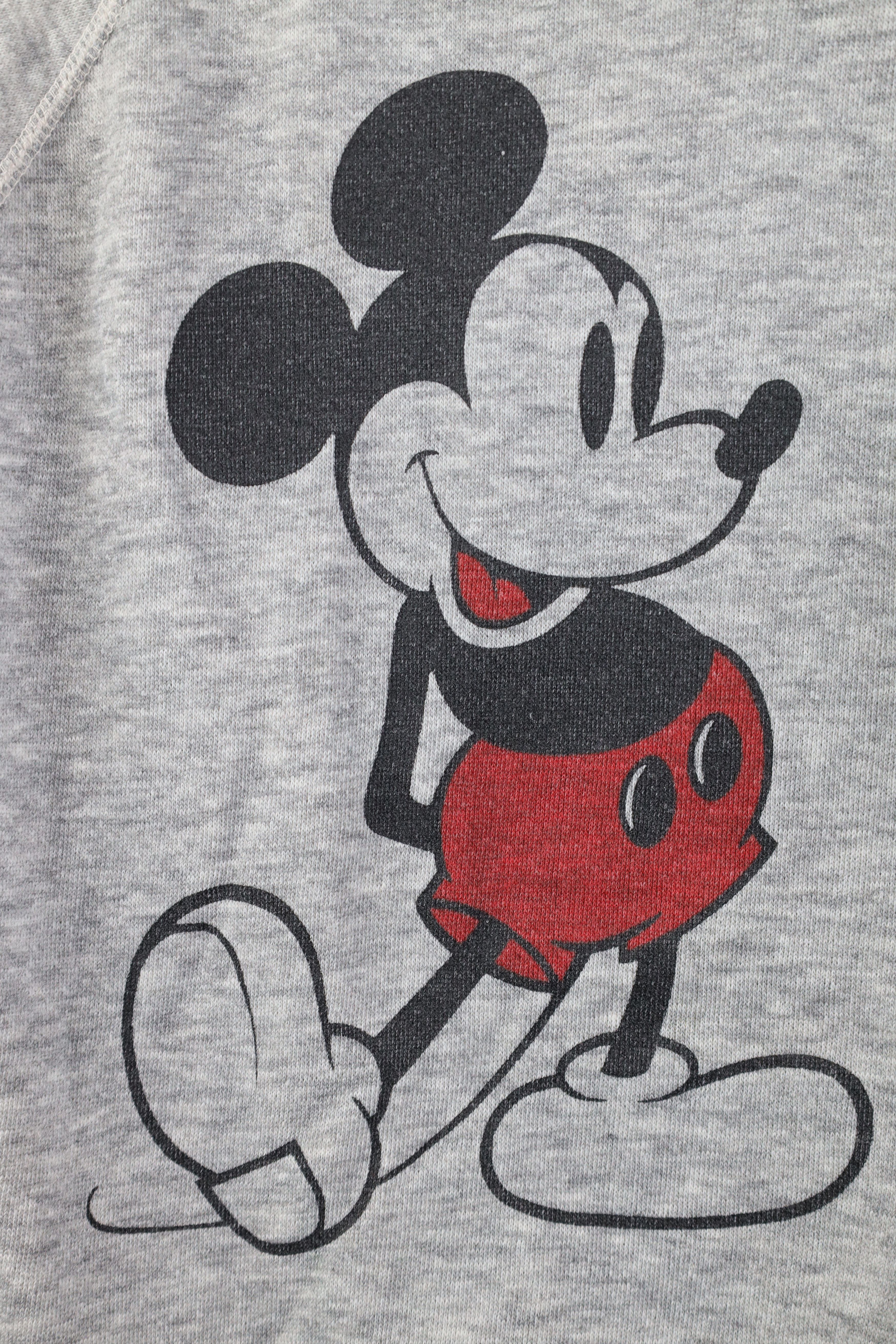 Disney Vintage 70s 80s Disney Mickey Mouse Sweatshirt Gray USA Size L / US 10 / IT 46 - 4 Thumbnail
